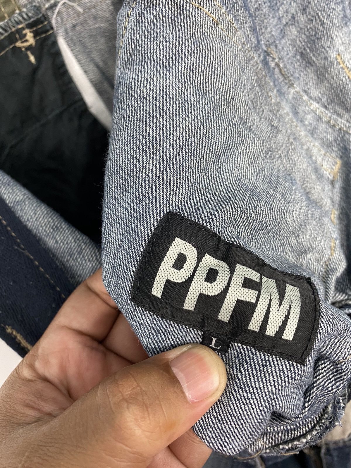 Japanese Brand Ppfm Japanese brand denim bondage zipper jeans Size US 34 / EU 50 - 3 Thumbnail