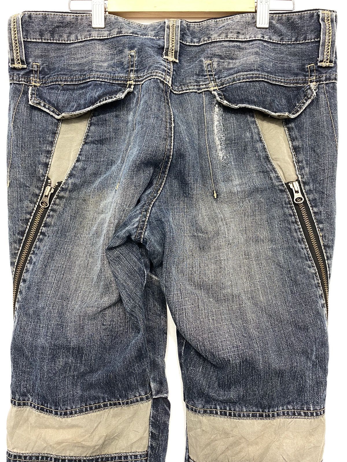 Japanese Brand Ppfm Japanese brand denim bondage zipper jeans Size US 34 / EU 50 - 7 Thumbnail