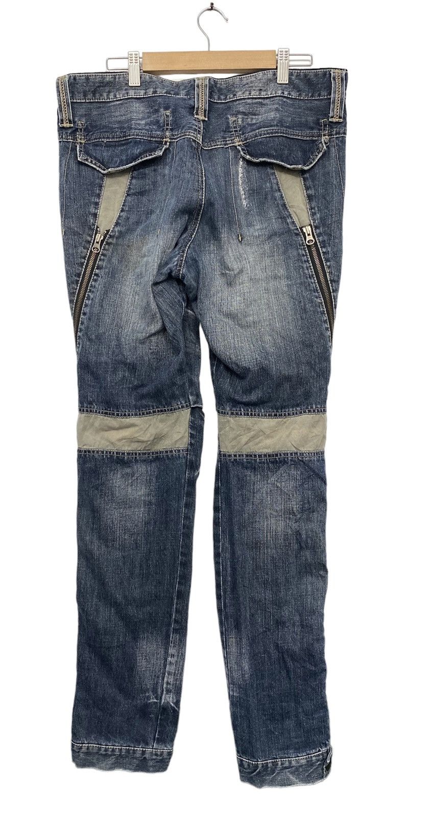 Japanese Brand Ppfm Japanese brand denim bondage zipper jeans Size US 34 / EU 50 - 2 Thumbnail
