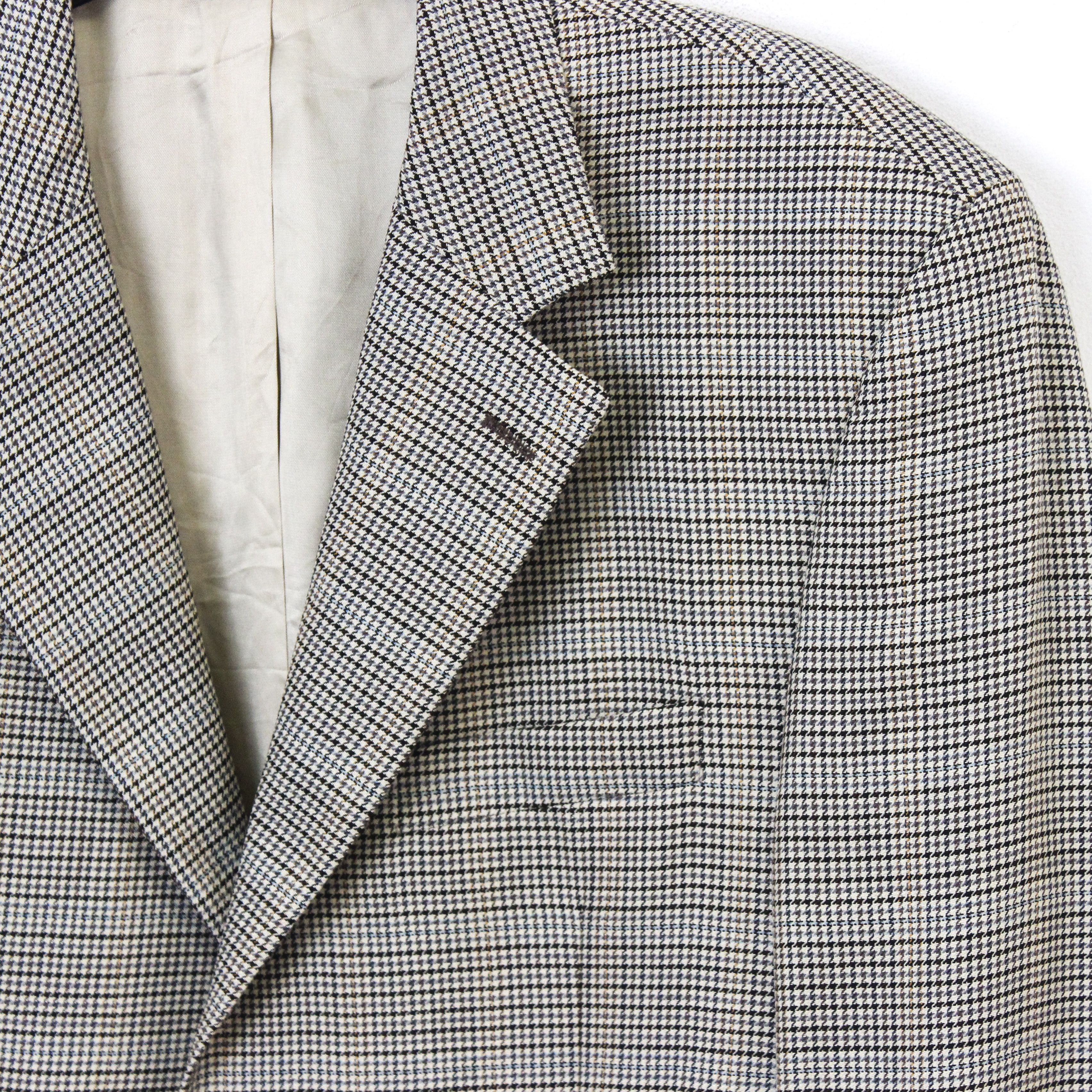 Other Christian Berg Houndstooth Wool Silk Blazer M Jacket EU 50L Size 40L - 3 Thumbnail