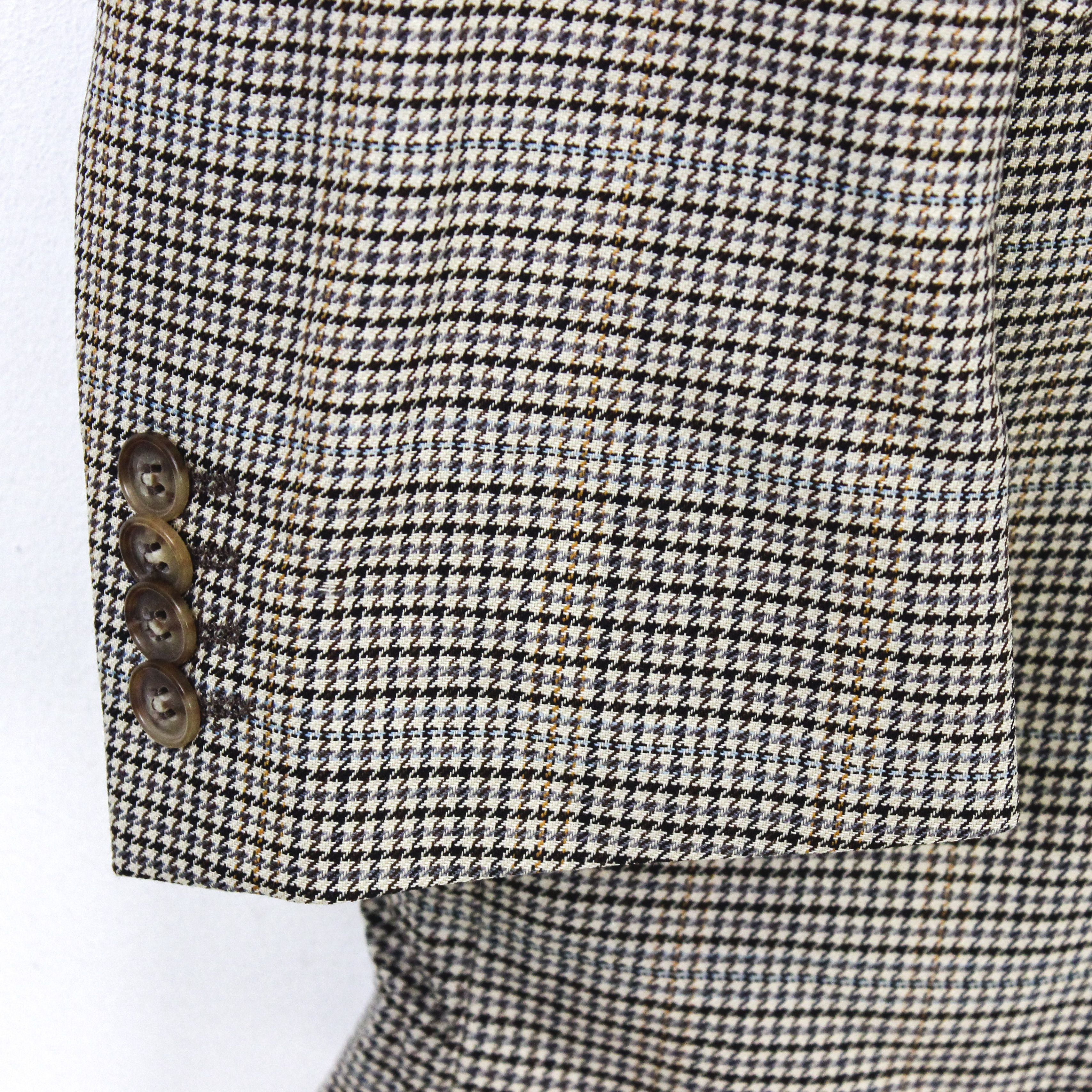 Other Christian Berg Houndstooth Wool Silk Blazer M Jacket EU 50L Size 40L - 4 Thumbnail