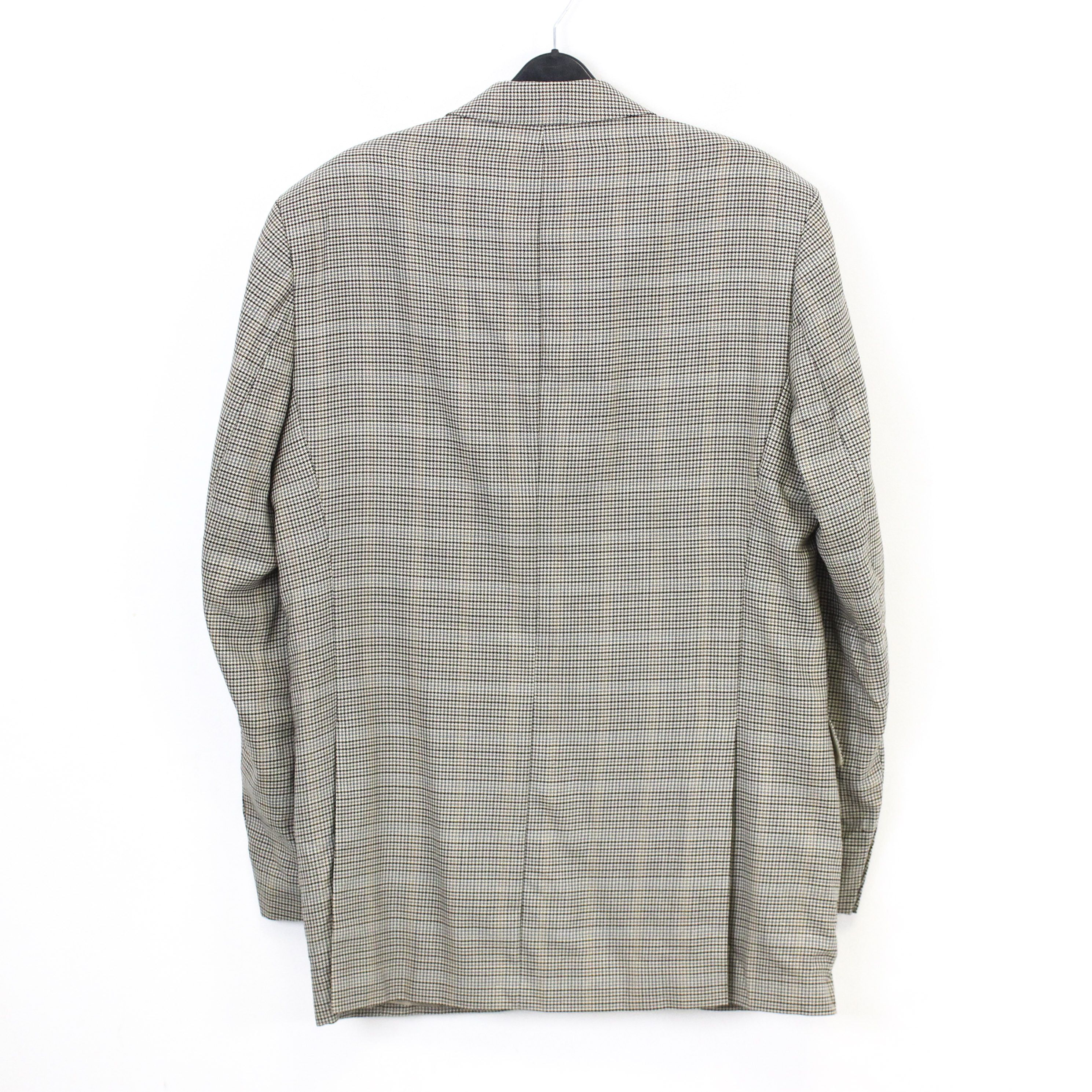 Other Christian Berg Houndstooth Wool Silk Blazer M Jacket EU 50L Size 40L - 5 Thumbnail