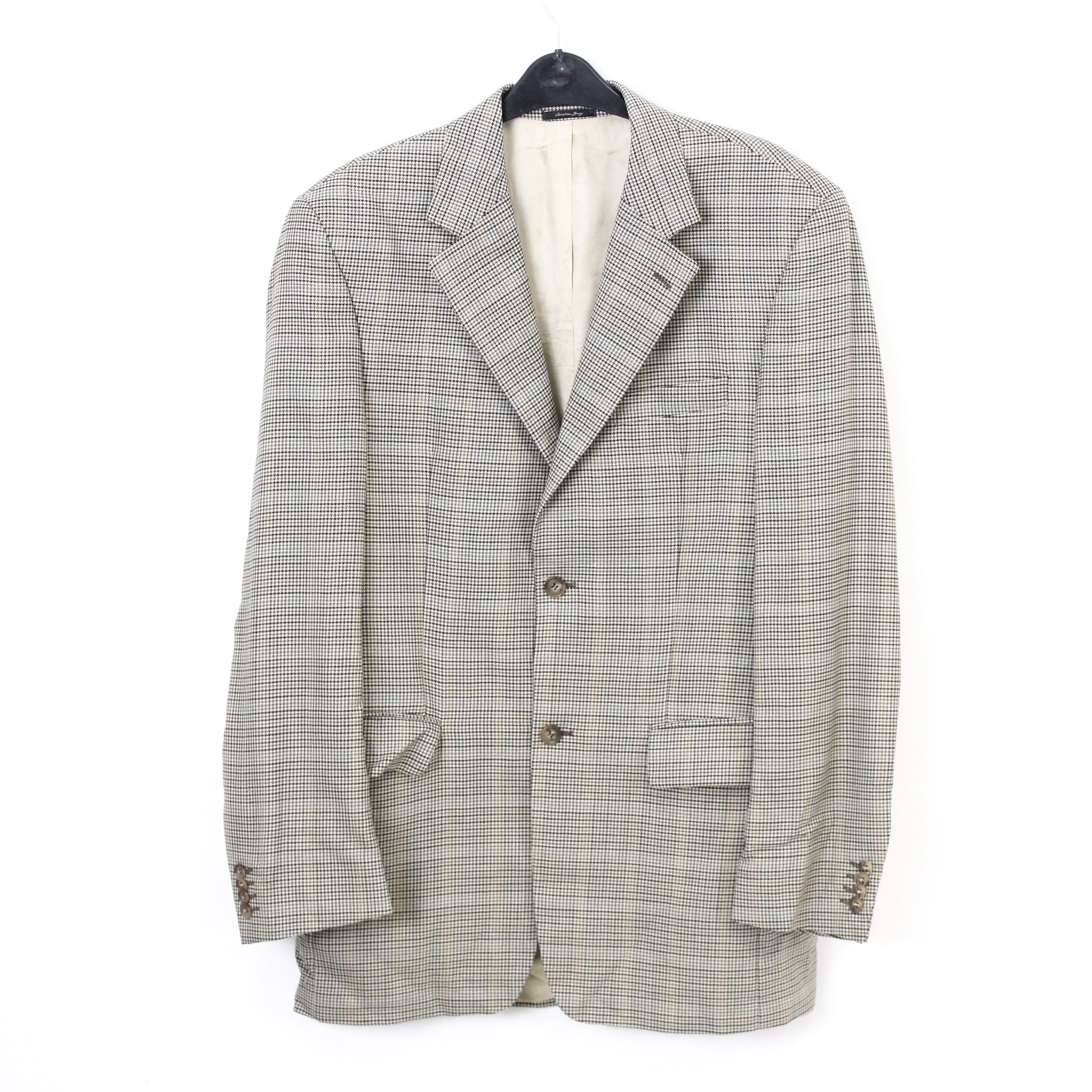Other Christian Berg Houndstooth Wool Silk Blazer M Jacket EU 50L Size 40L - 1 Thumbnail