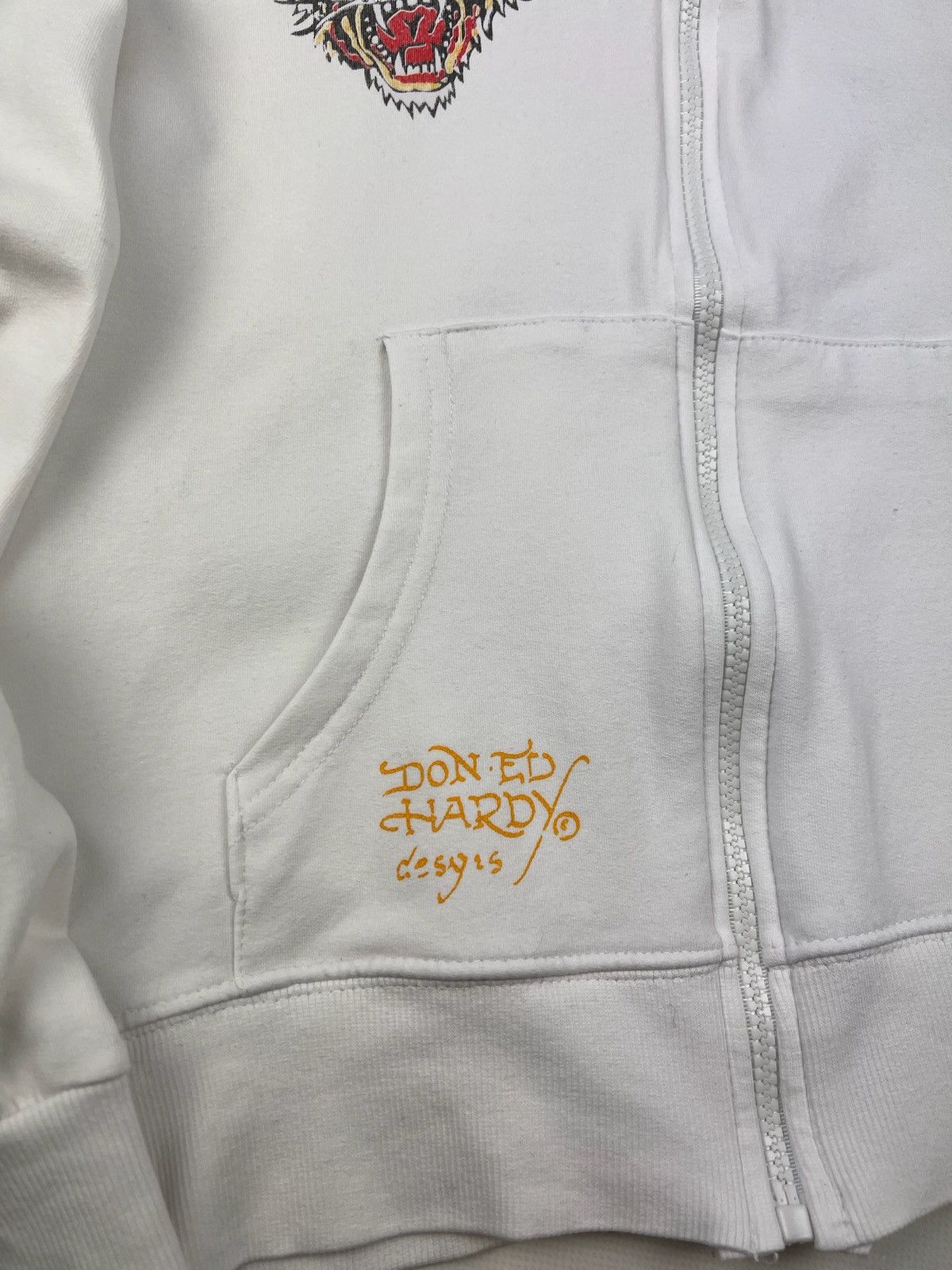 Christian Audigier × Ed Hardy × Vintage Y2K vintage Ed Hardy Zip Hoodie Size ONE SIZE - 6 Thumbnail