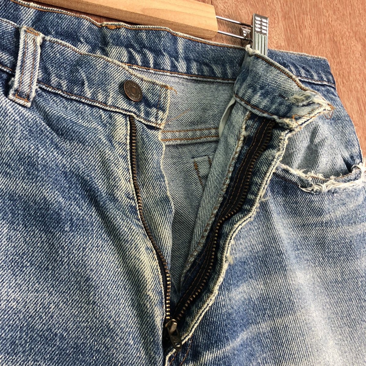 Levi's DLL Levi's Strauss Vintage Blue Denim jeans Pants #c276 Size US 33 - 5 Thumbnail