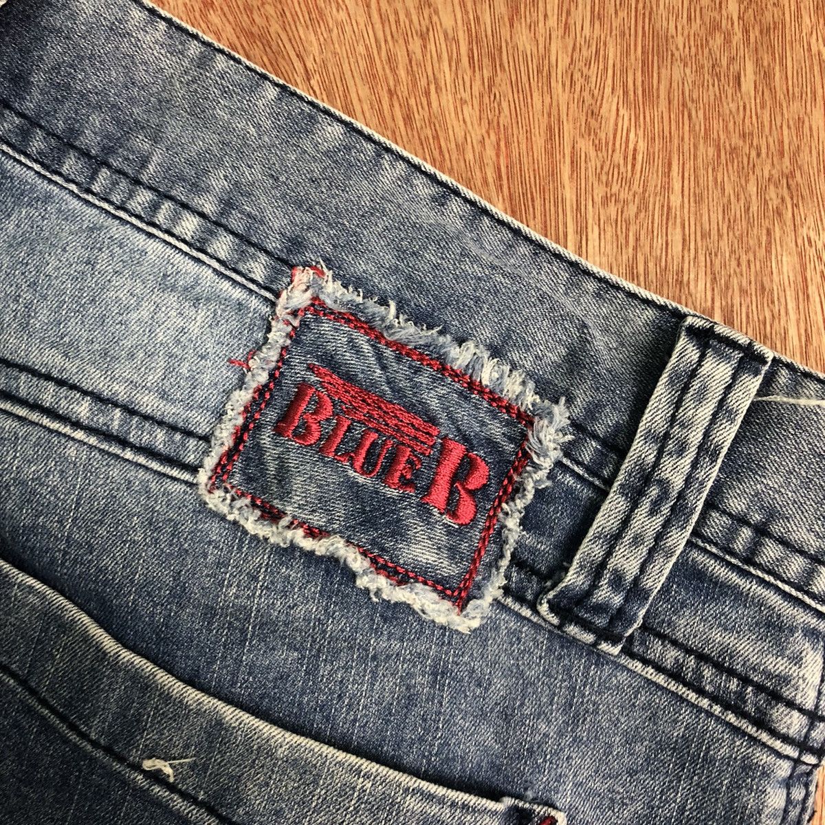 Japanese Brand DL BlueB distressed Denim multipocket Jeans Pants #c290 Size US 35 - 13 Thumbnail