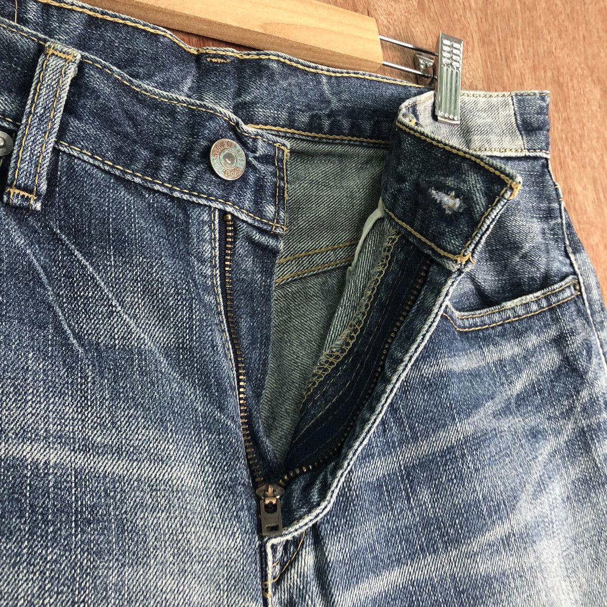 Levi's × Vintage 505 Levis Strauss Vintage distressed Denim Jeans Pants #c299 Size US 32 / EU 48 - 8 Thumbnail