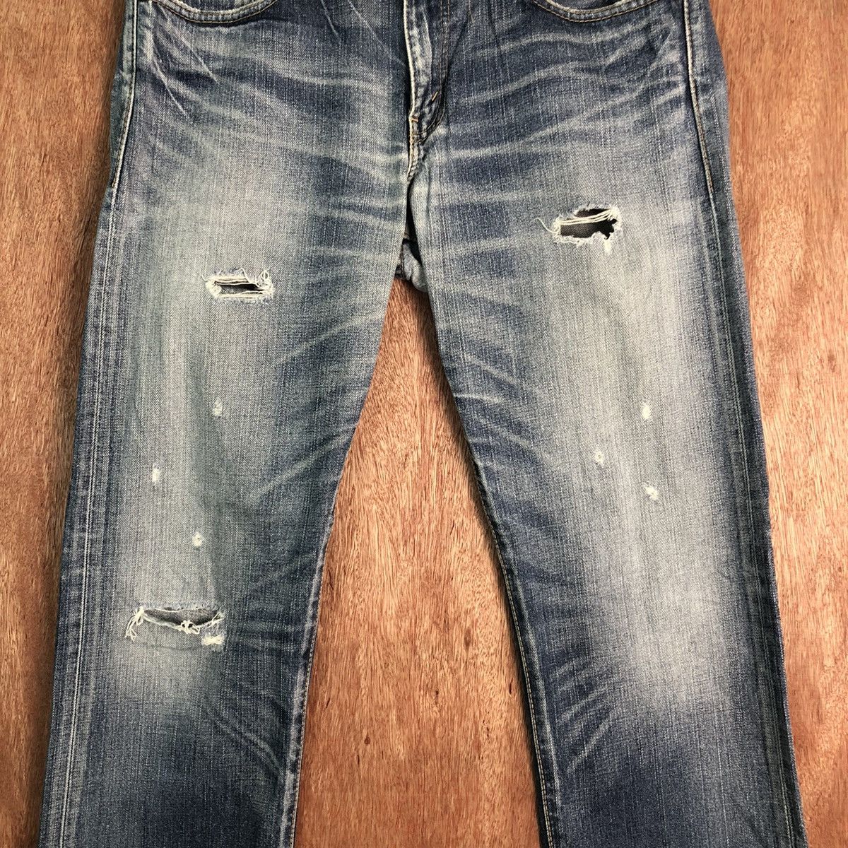 Levi's × Vintage 505 Levis Strauss Vintage distressed Denim Jeans Pants #c299 Size US 32 / EU 48 - 4 Thumbnail