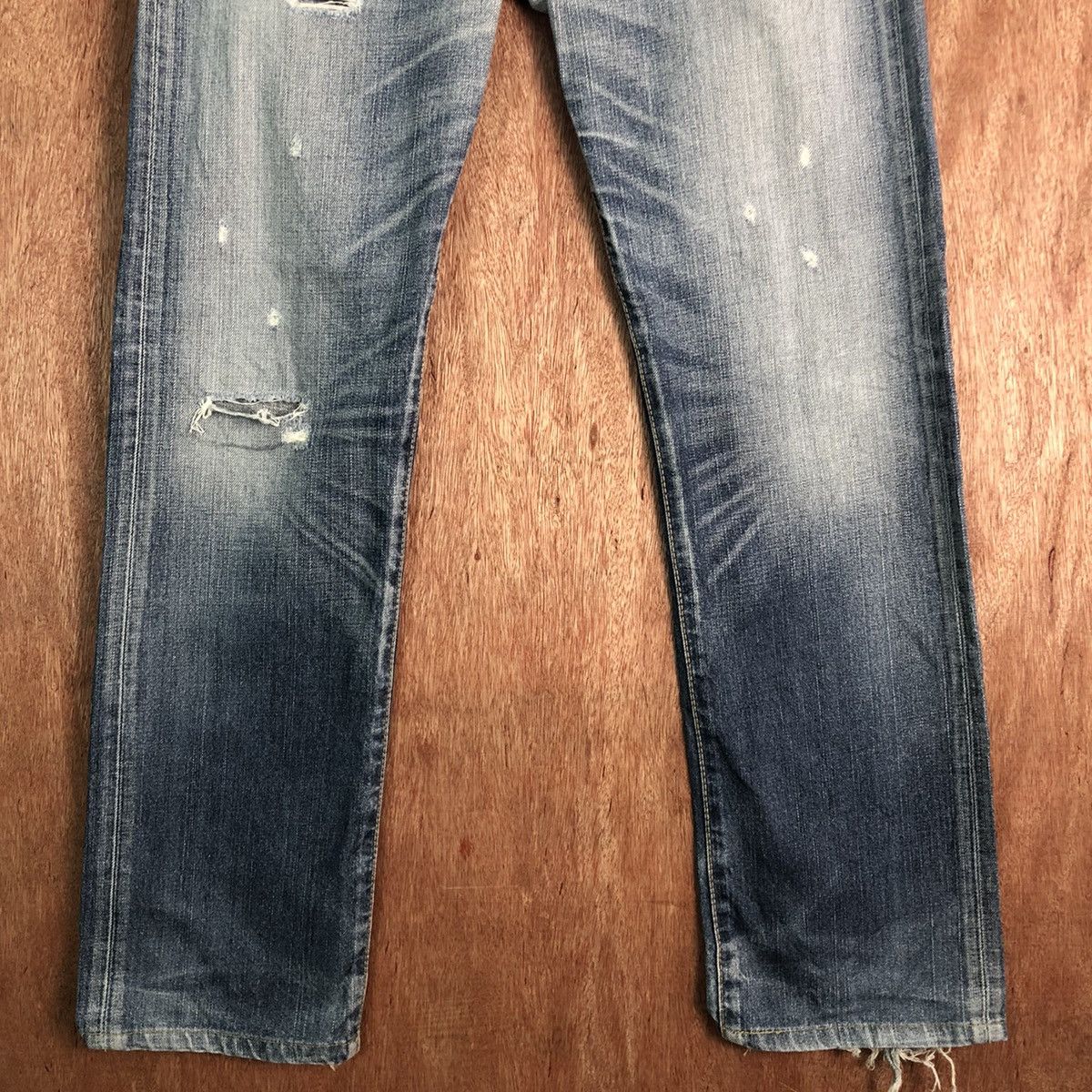 Levi's × Vintage 505 Levis Strauss Vintage distressed Denim Jeans Pants #c299 Size US 32 / EU 48 - 3 Thumbnail