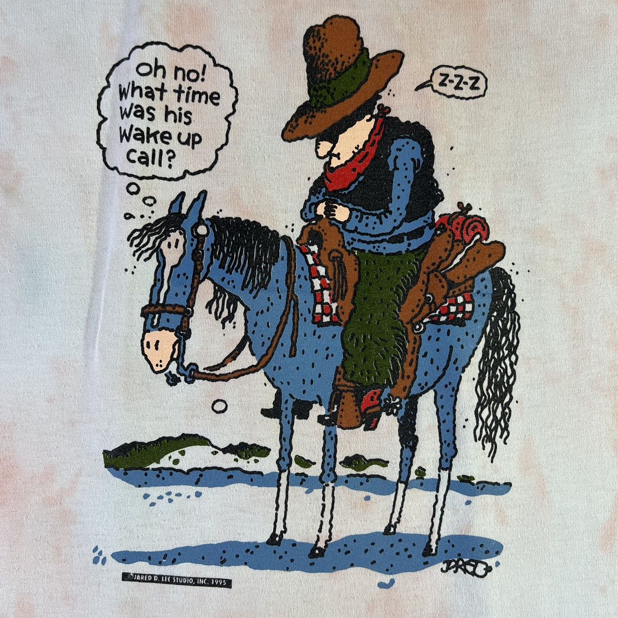 Vintage Jared Lee Studio Cowboy 1995 Vintage Art Cartoon T Shirt Size US XXL / EU 58 / 5 - 4 Thumbnail