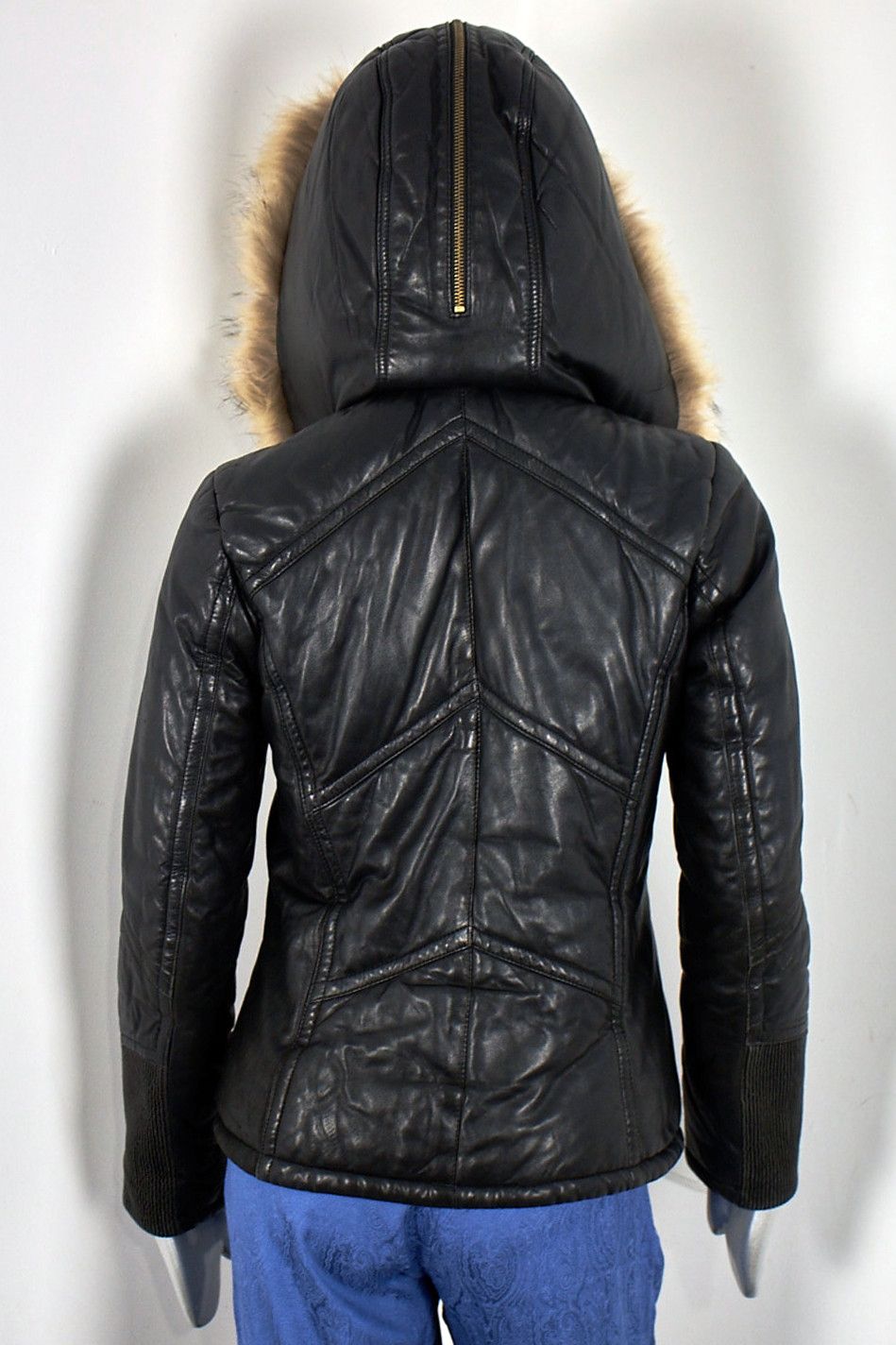 Other Y2K Italian leather down jacket Sergio Grazzini puffer Size S / US 4 / IT 40 - 7 Thumbnail