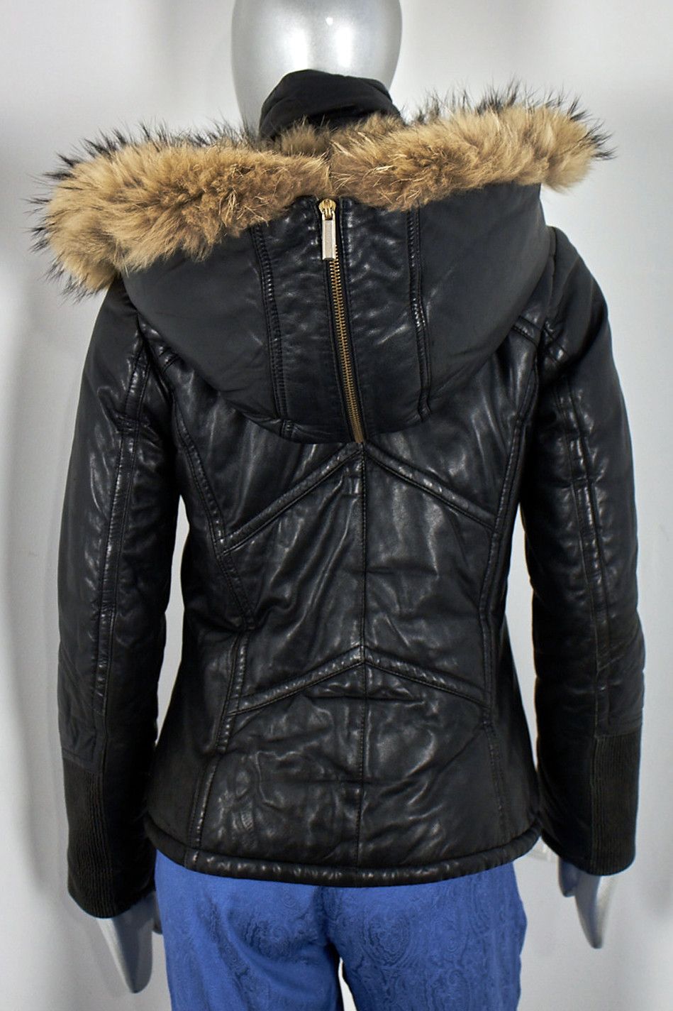 Other Y2K Italian leather down jacket Sergio Grazzini puffer Size S / US 4 / IT 40 - 8 Thumbnail