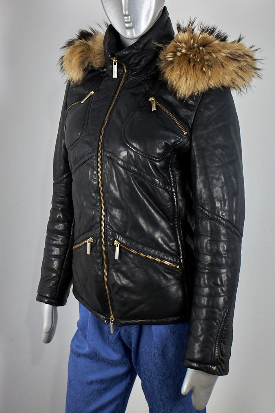 Other Y2K Italian leather down jacket Sergio Grazzini puffer Size S / US 4 / IT 40 - 10 Thumbnail