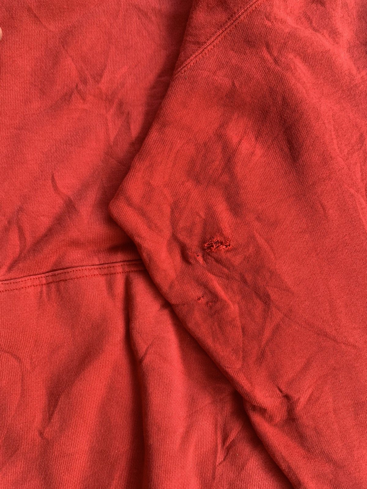 Issey Miyake Issey Miyake IS Care Label Logo Hoodie Red Sz S/M Size US S / EU 44-46 / 1 - 7 Thumbnail