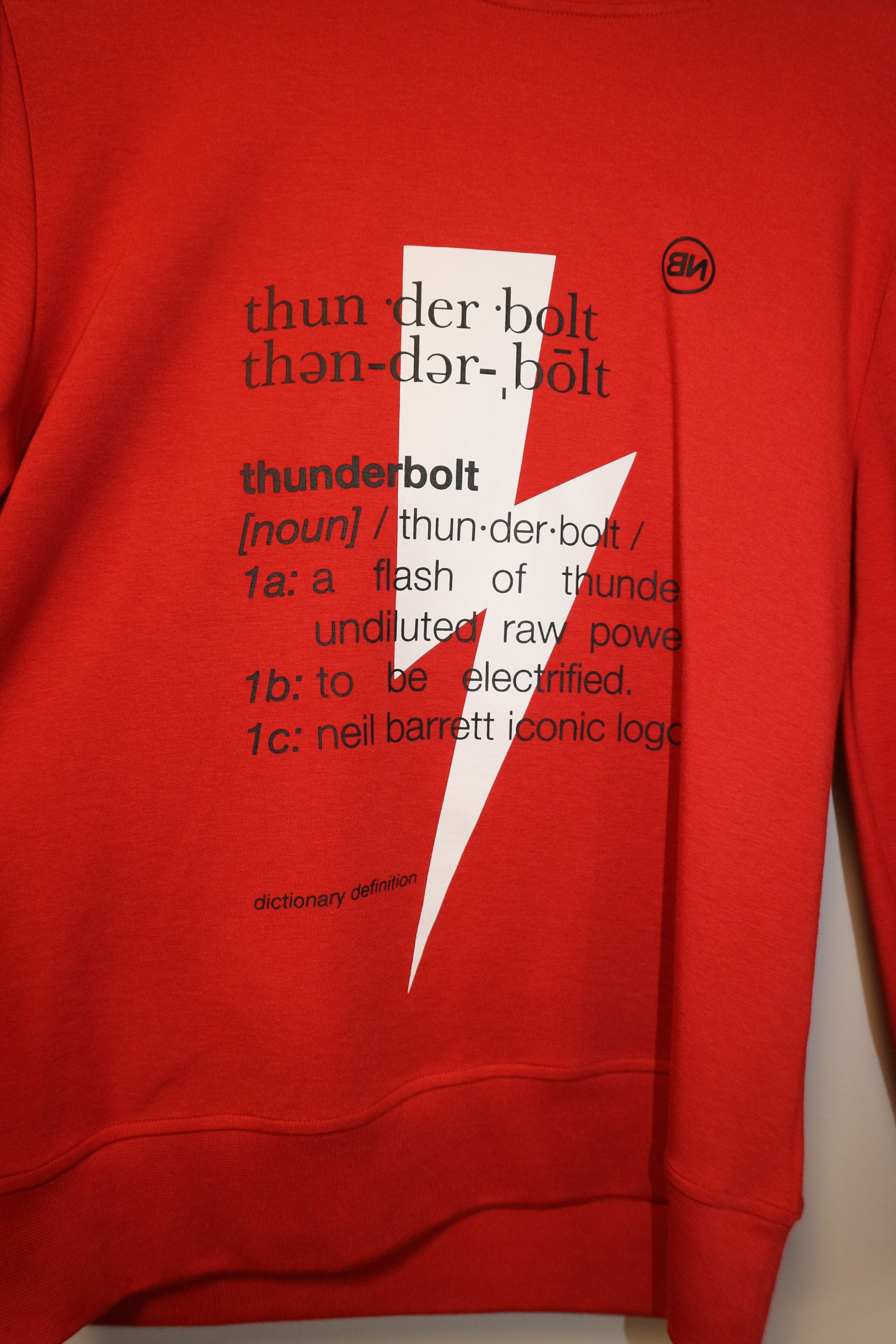 Neil Barrett THUNDERBOLT PRINT HOODIE Size US S / EU 44-46 / 1 - 4 Thumbnail