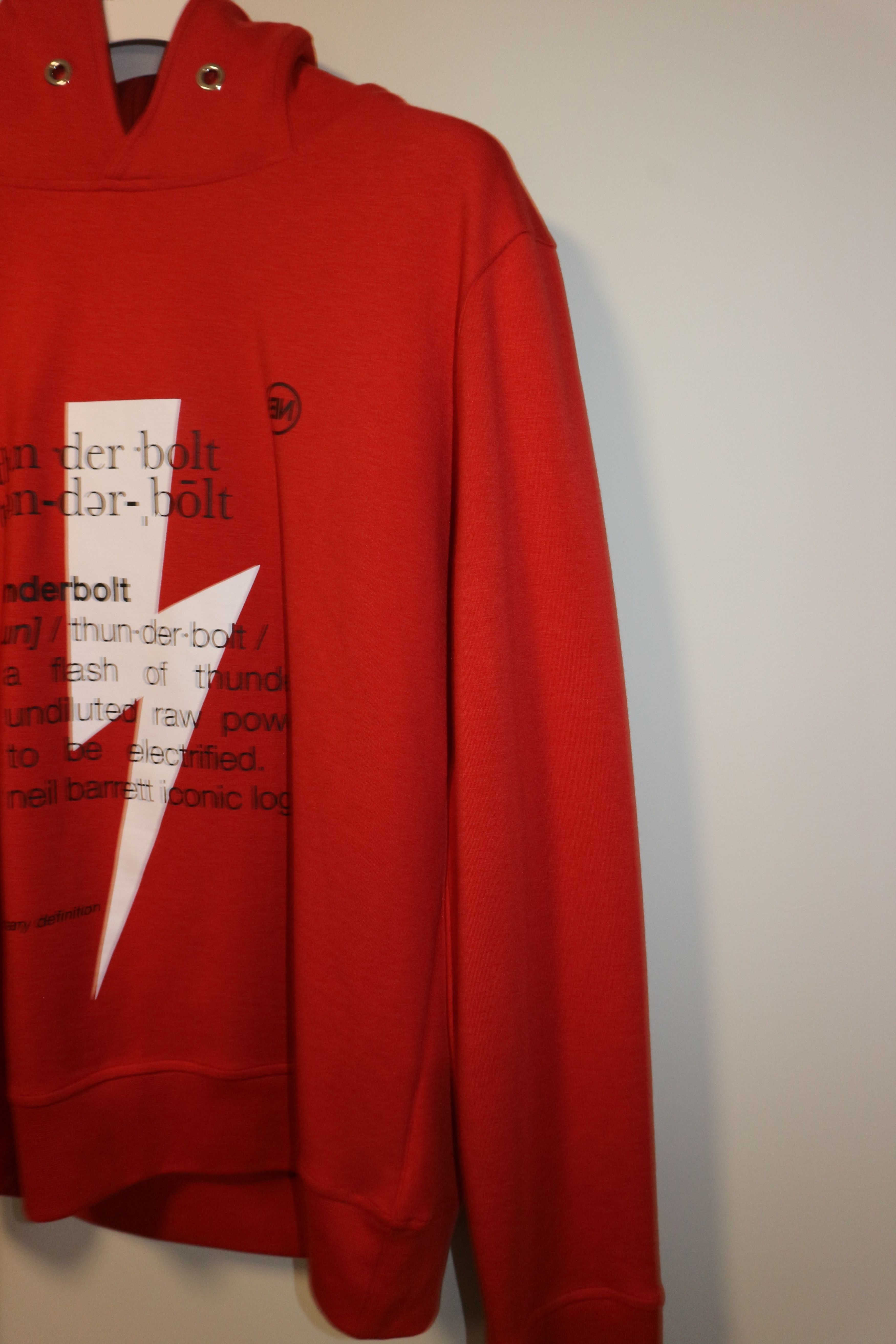 Neil Barrett THUNDERBOLT PRINT HOODIE Size US S / EU 44-46 / 1 - 2 Thumbnail