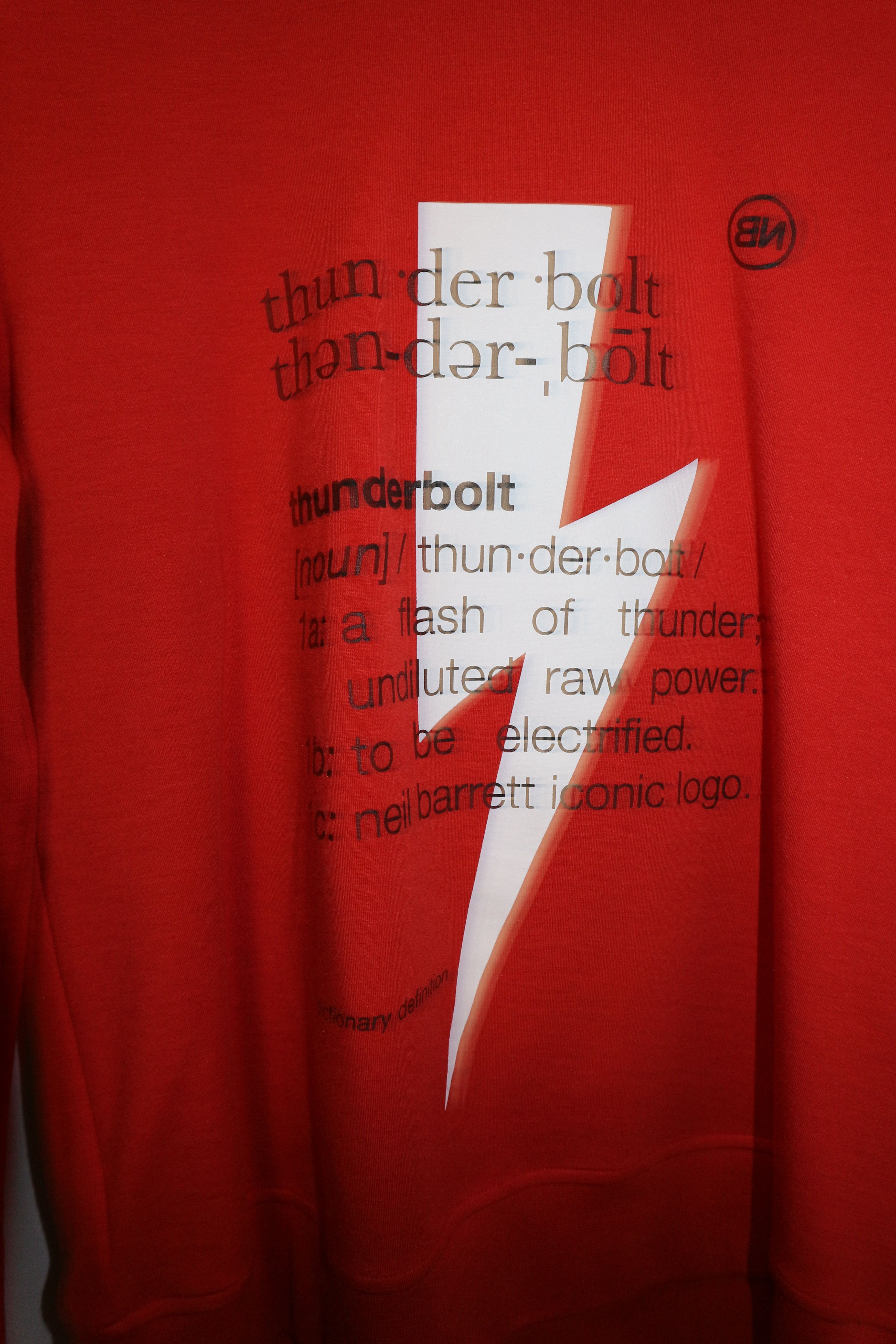 Neil Barrett THUNDERBOLT PRINT HOODIE Size US S / EU 44-46 / 1 - 3 Thumbnail