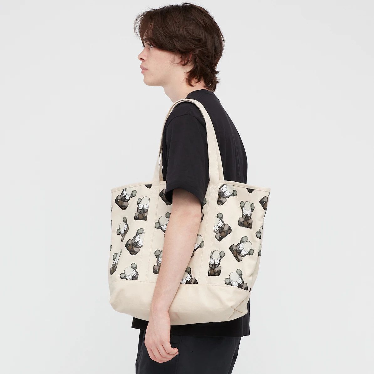 Kaws × Uniqlo KAWS Canvas Tote Bag SS21 - "Seperated" Size ONE SIZE - 6 Thumbnail
