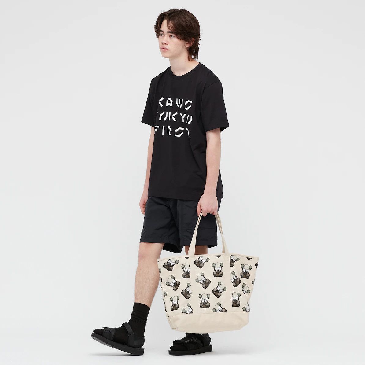 Kaws × Uniqlo KAWS Canvas Tote Bag SS21 - "Seperated" Size ONE SIZE - 7 Thumbnail