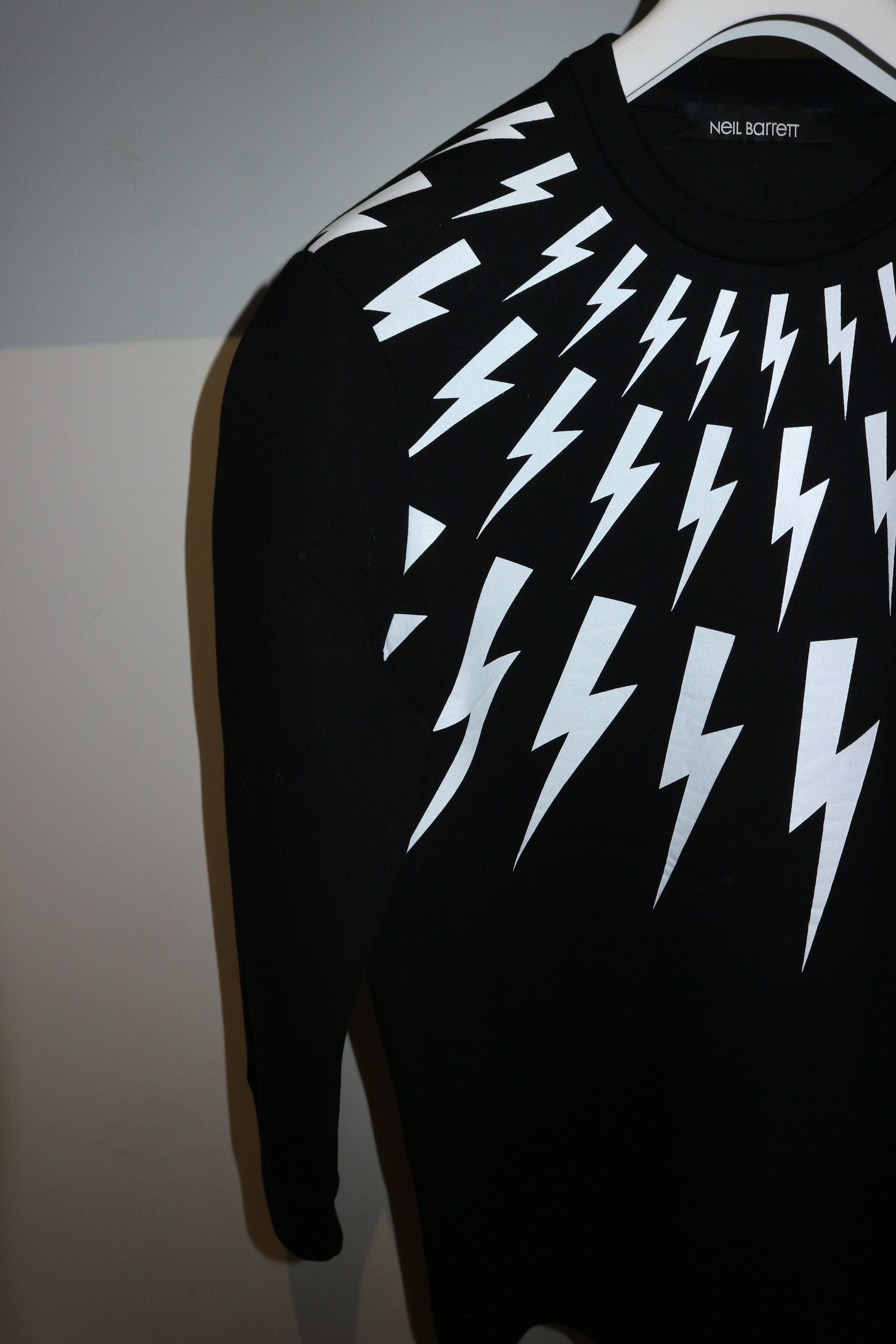 Neil Barrett Lightning bolt print neoprene dress Size US M / EU 48-50 / 2 - 3 Thumbnail