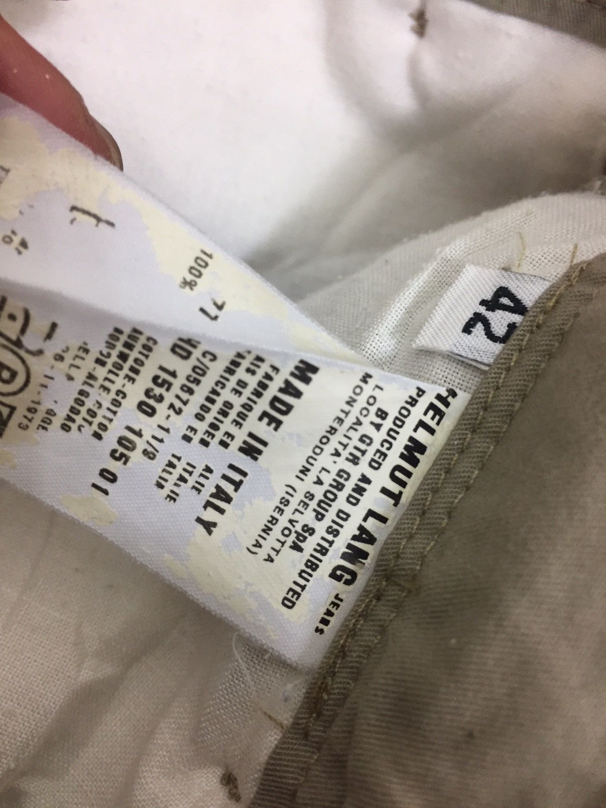 Helmut Lang Vintage Helmut Lang Drawstring Pants Size US 33 - 9 Thumbnail