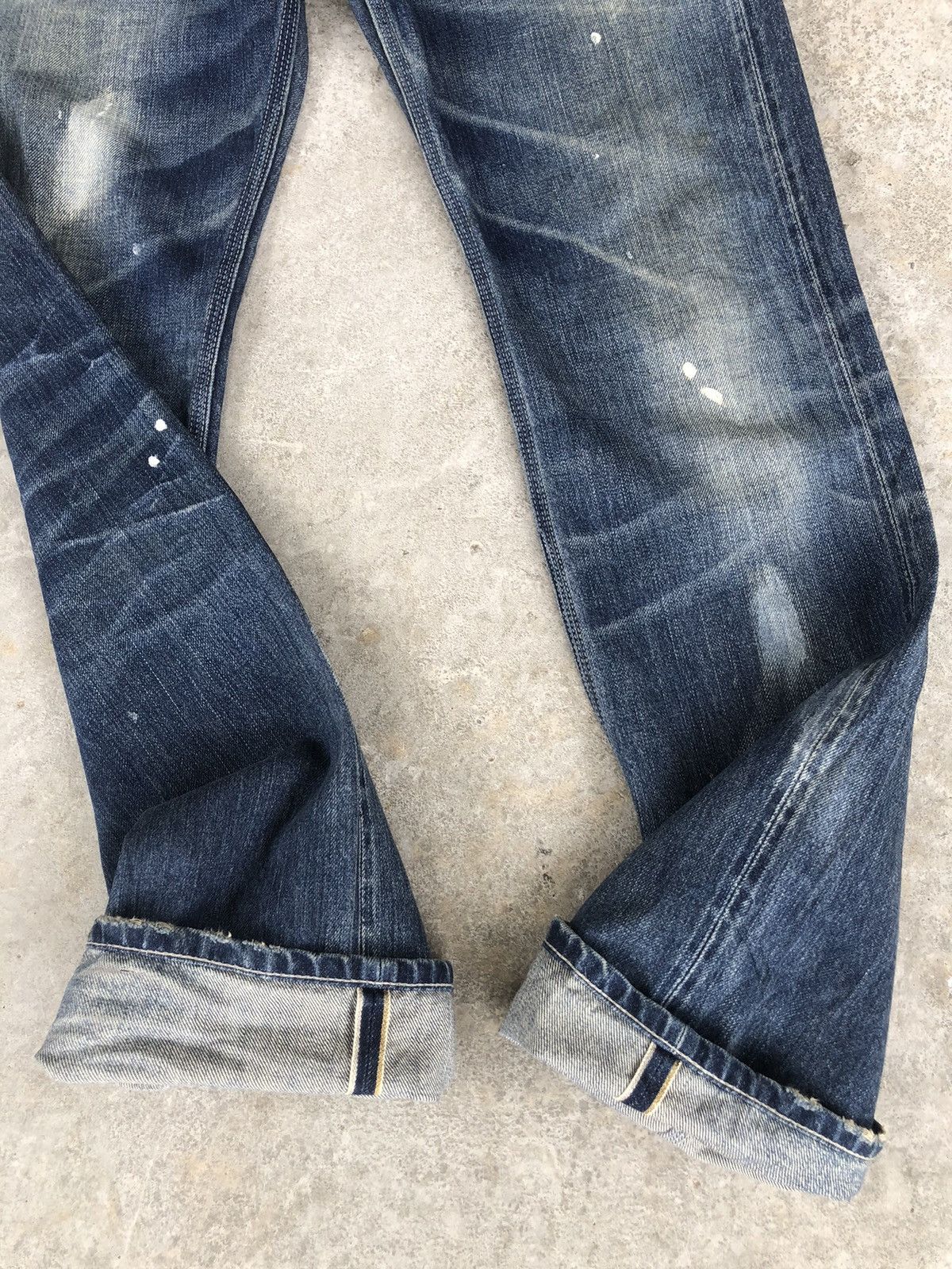 Vanquish Japanese Vanquish Distressed Jeans Painted Size US 31 - 14 Thumbnail