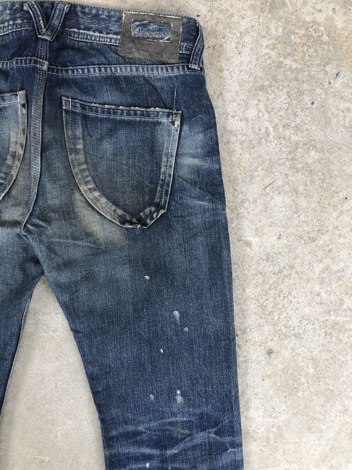 Vanquish Japanese Vanquish Distressed Jeans Painted Size US 31 - 13 Thumbnail