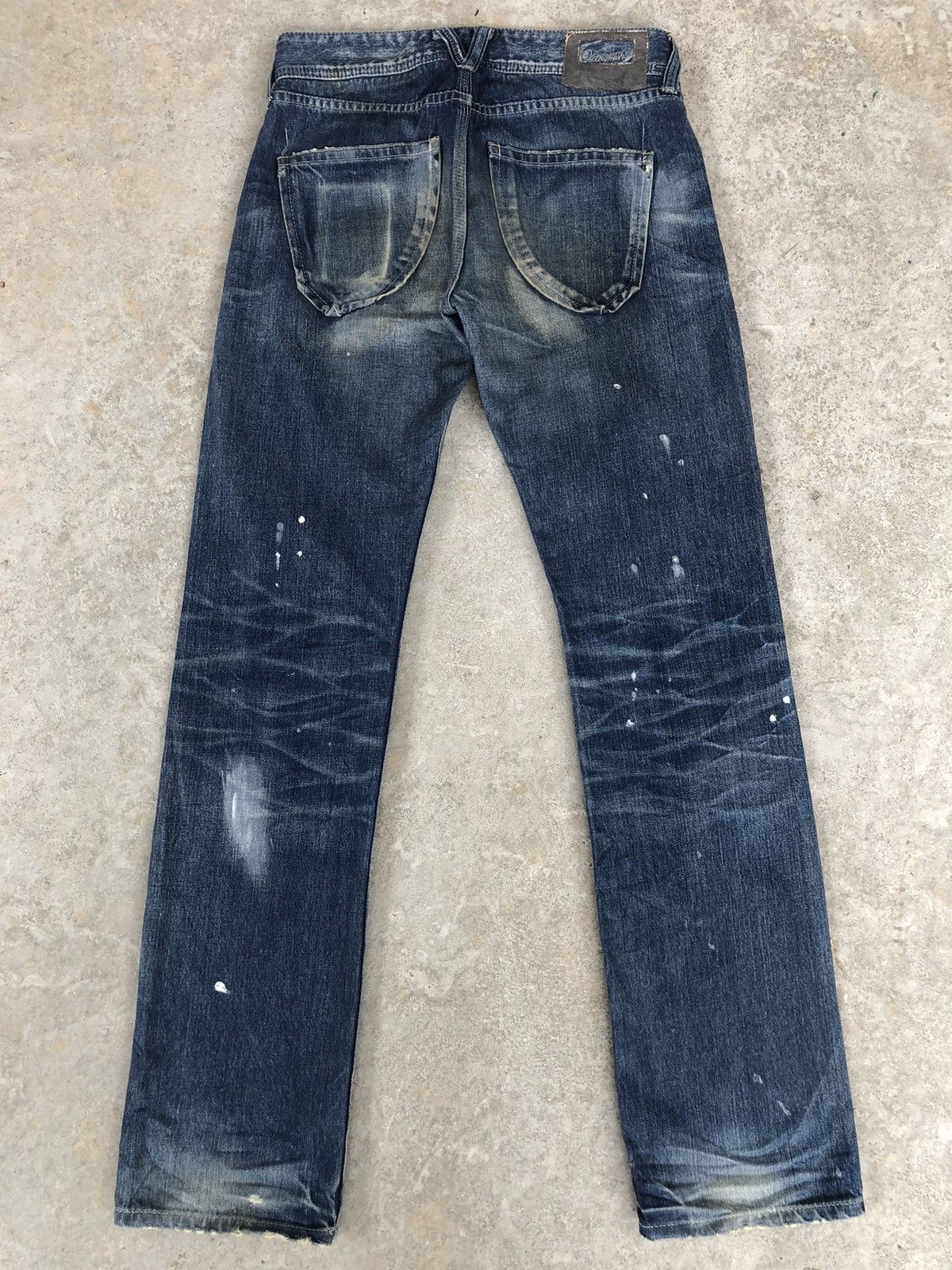 Vanquish Japanese Vanquish Distressed Jeans Painted Size US 31 - 2 Thumbnail