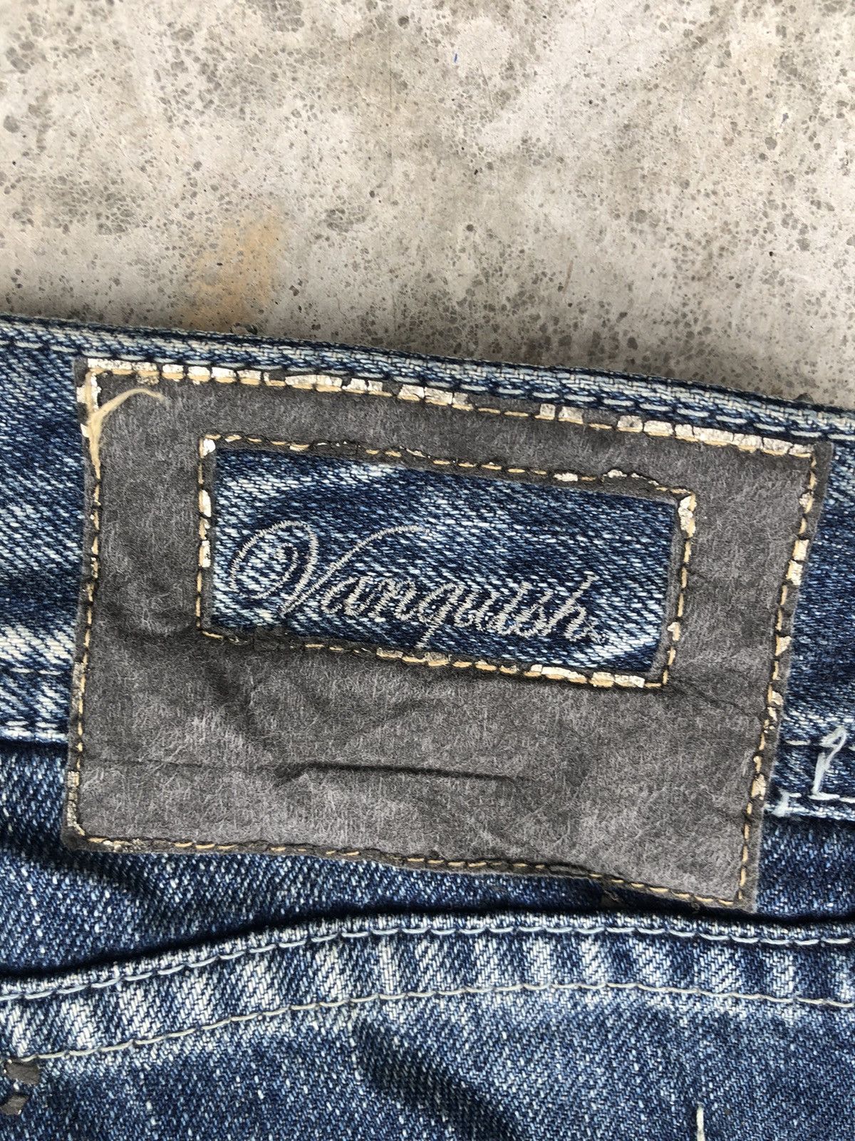 Vanquish Japanese Vanquish Distressed Jeans Painted Size US 31 - 17 Thumbnail