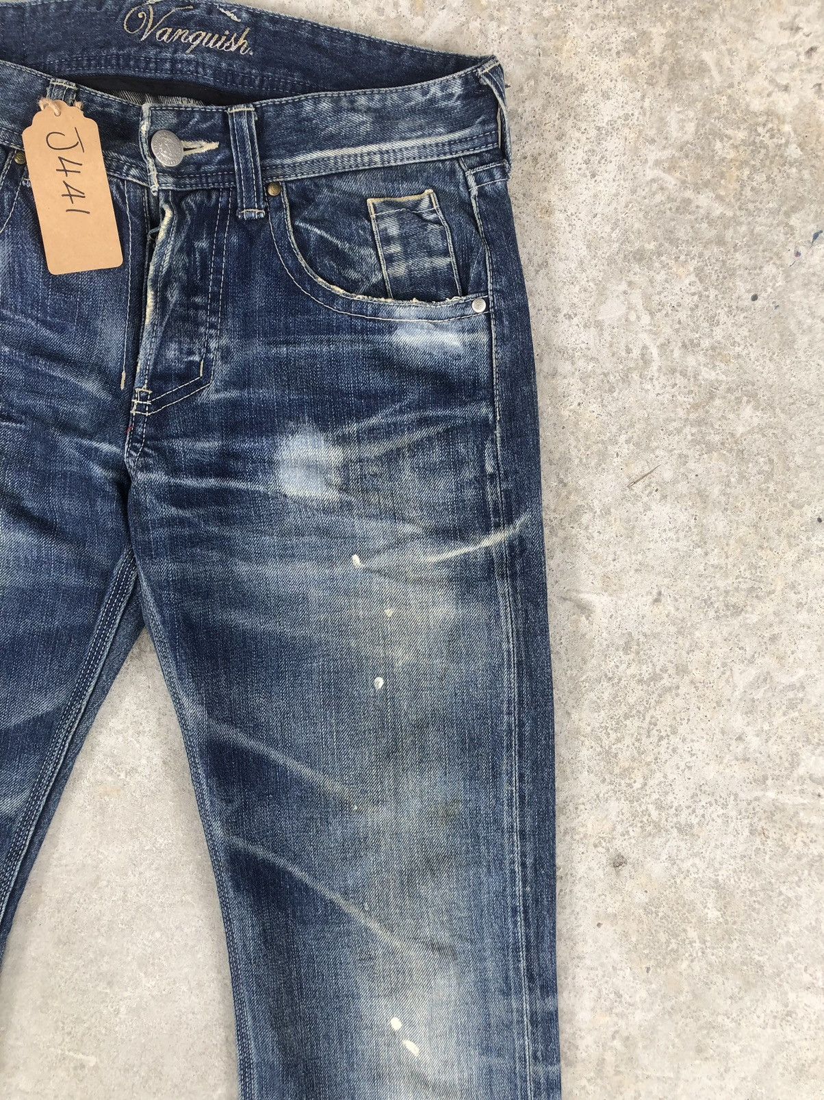Vanquish Japanese Vanquish Distressed Jeans Painted Size US 31 - 5 Thumbnail