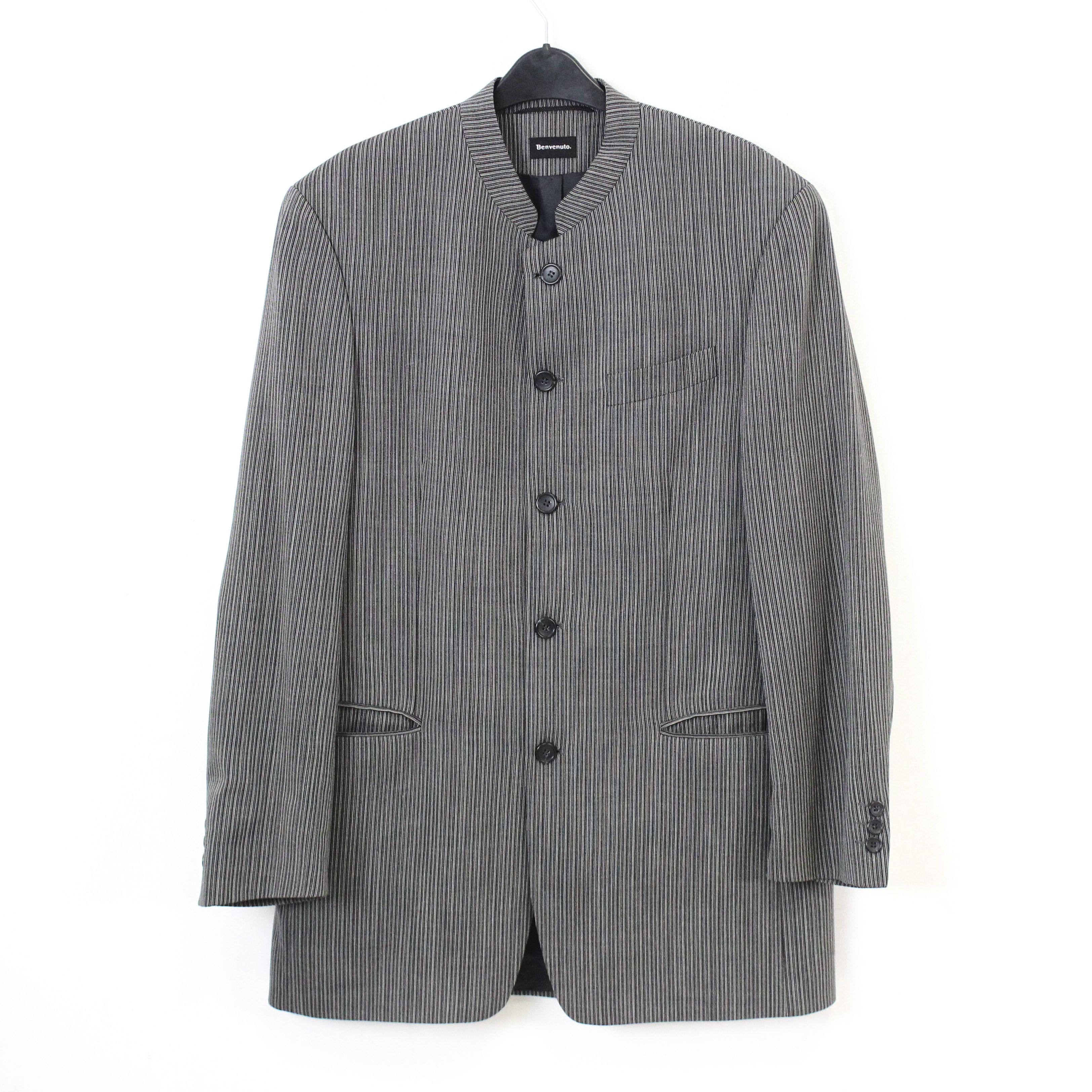 Other BENVENUTO Wool 5 Button Blazer Jacket Coat EU 50L Striped Size 40L - 1 Thumbnail