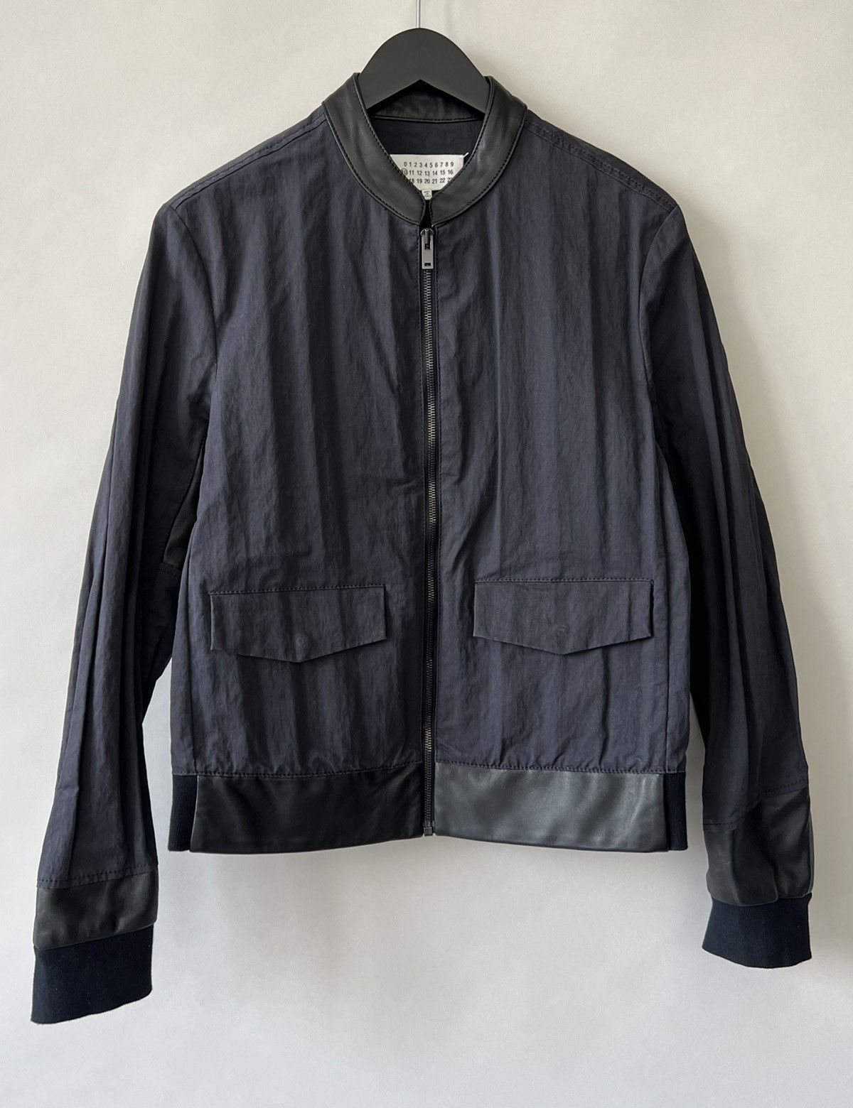Maison Margiela Parachute Jacket with leather sleeves