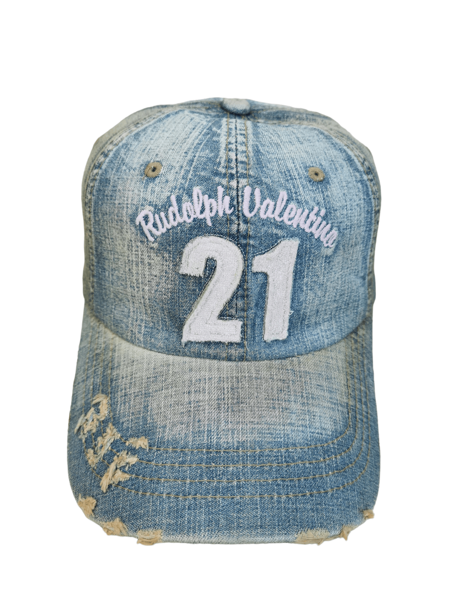 Valentino DESIGNER RUDOLPH VALENTINO DENIM HAT CAP Size ONE SIZE - 1 Thumbnail