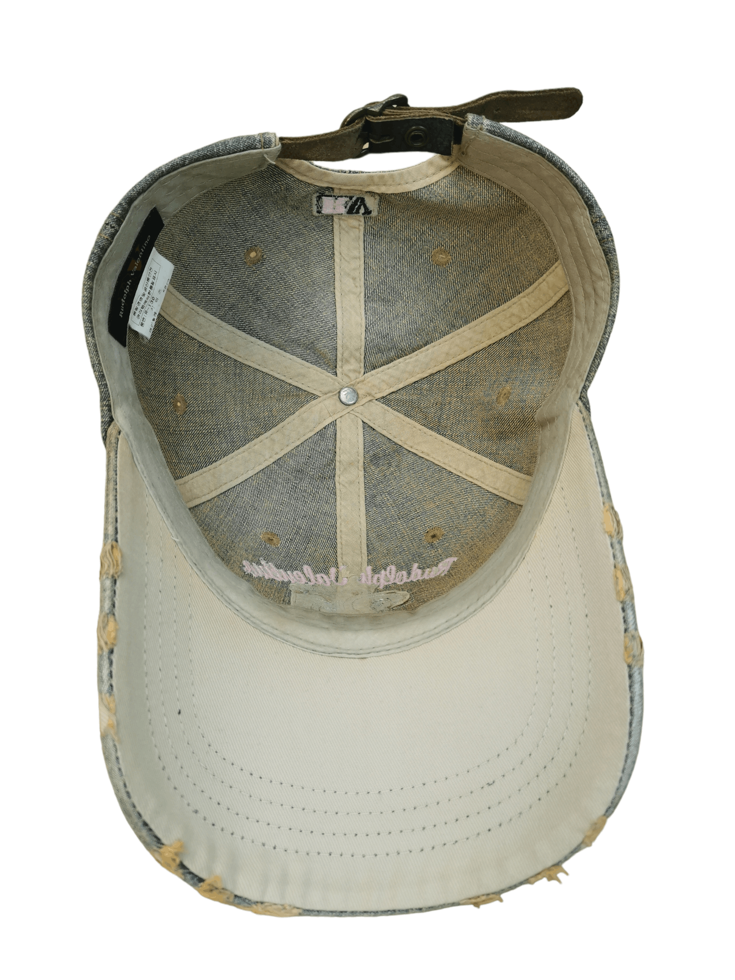 Valentino DESIGNER RUDOLPH VALENTINO DENIM HAT CAP Size ONE SIZE - 5 Thumbnail