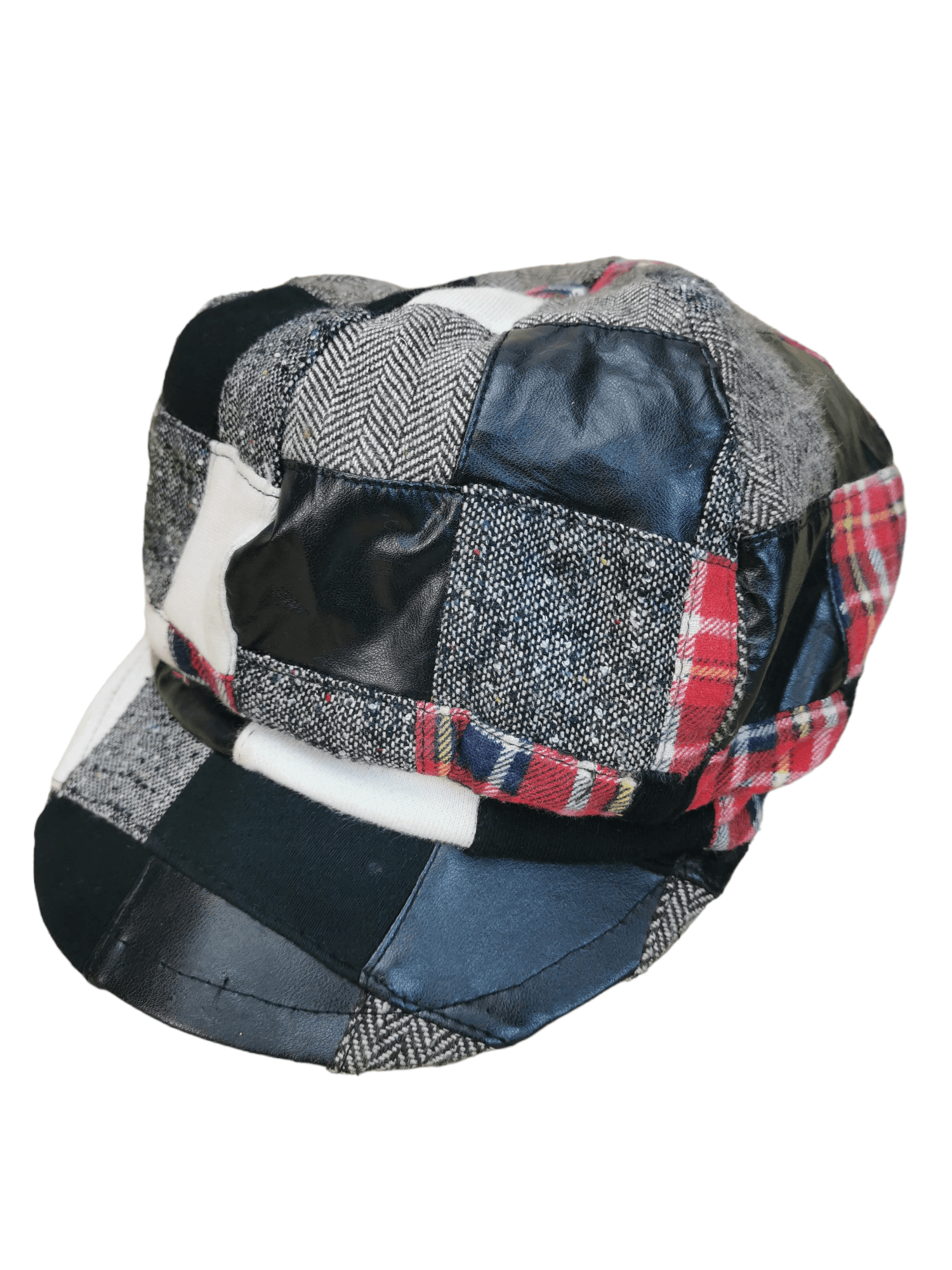 Japanese Brand × Vintage JAPANESE DESIGNER PATCHWORK HAT CAP Size ONE SIZE - 1 Thumbnail