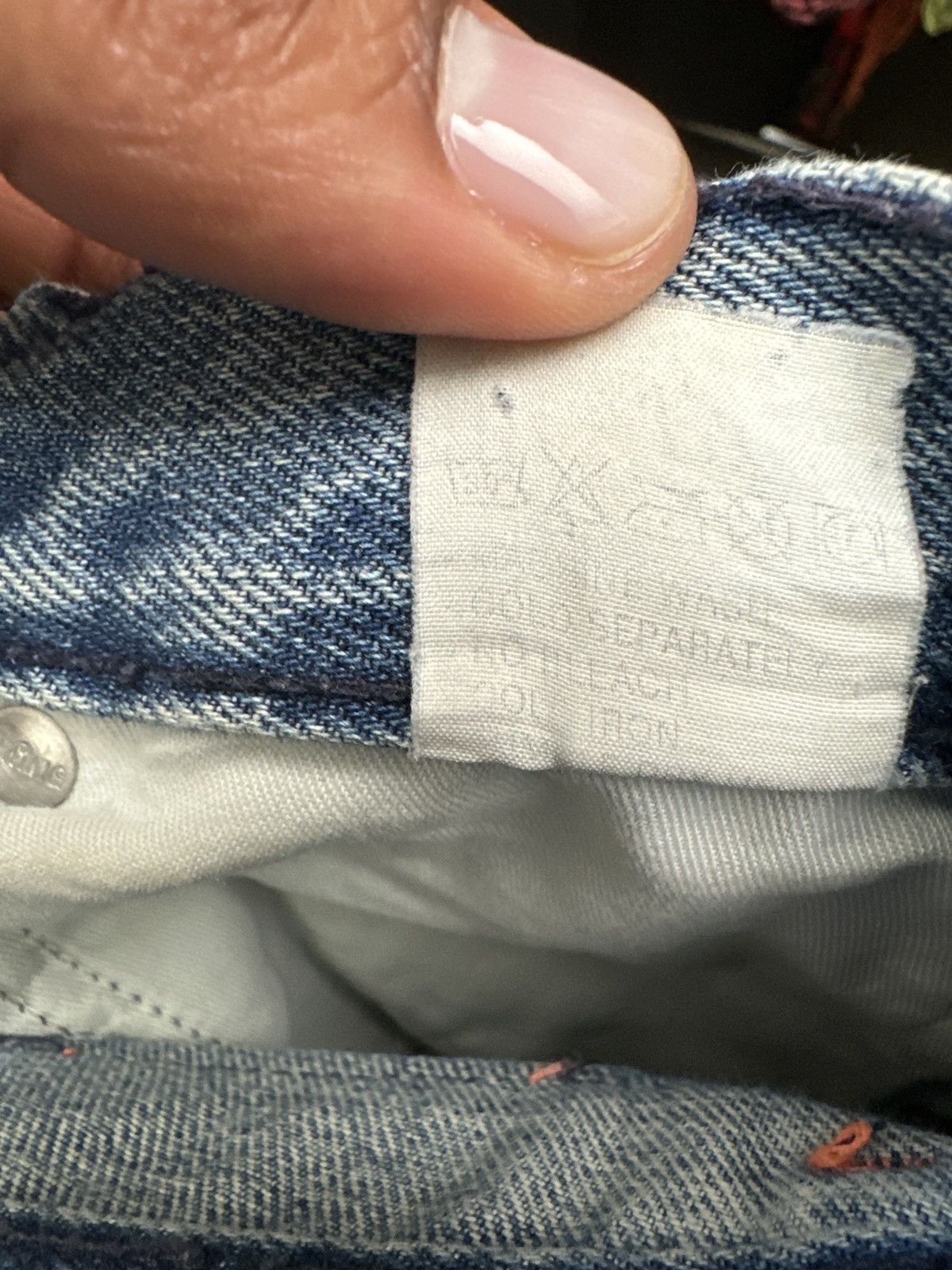 W&LT × Walter Van Beirendonck 1997 pen scribble denim AW97 Size US 30 / EU 46 - 8 Thumbnail