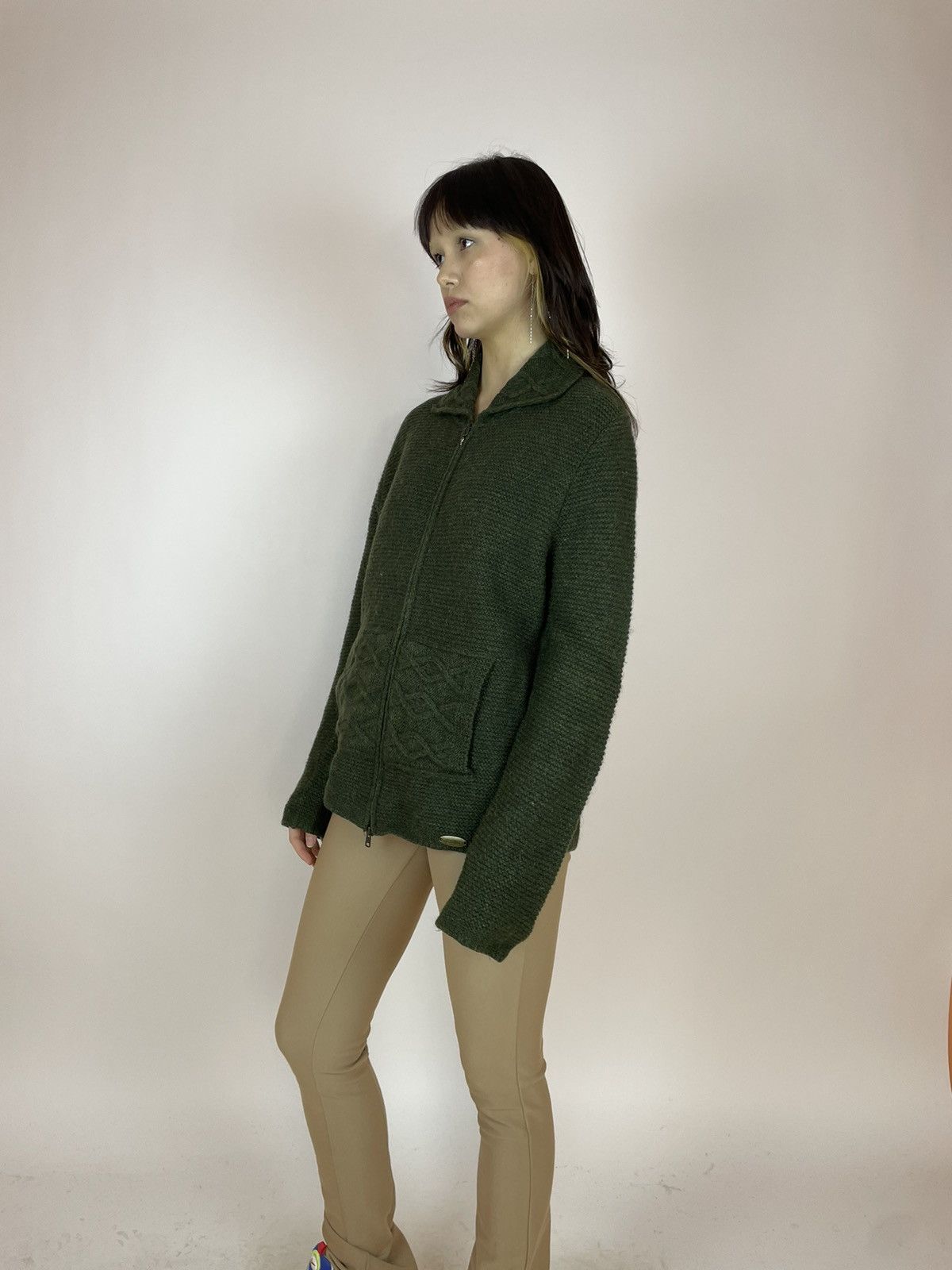 GIESSWEIN × Vintage GIESSWEIN made in Austria Green full zip sweater size 38 Size M / US 6-8 / IT 42-44 - 4 Thumbnail
