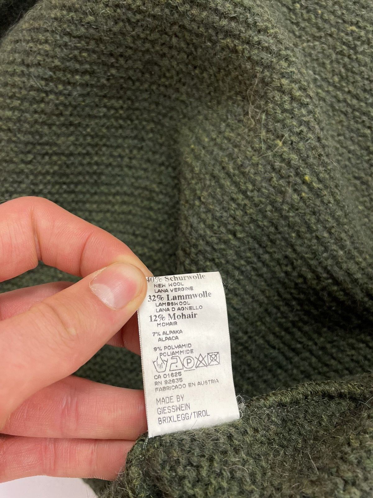 GIESSWEIN × Vintage GIESSWEIN made in Austria Green full zip sweater size 38 Size M / US 6-8 / IT 42-44 - 13 Thumbnail