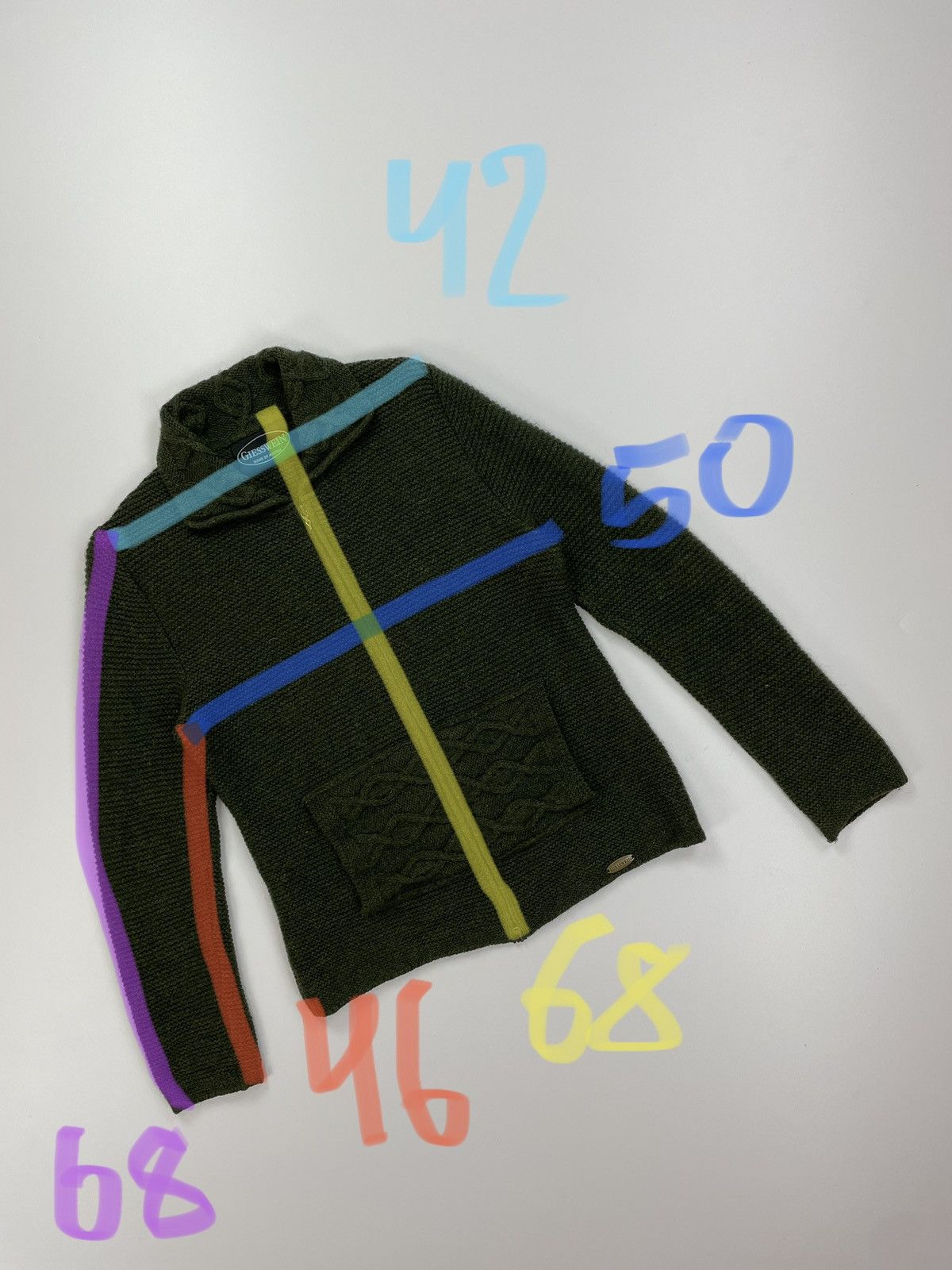 GIESSWEIN × Vintage GIESSWEIN made in Austria Green full zip sweater size 38 Size M / US 6-8 / IT 42-44 - 14 Thumbnail