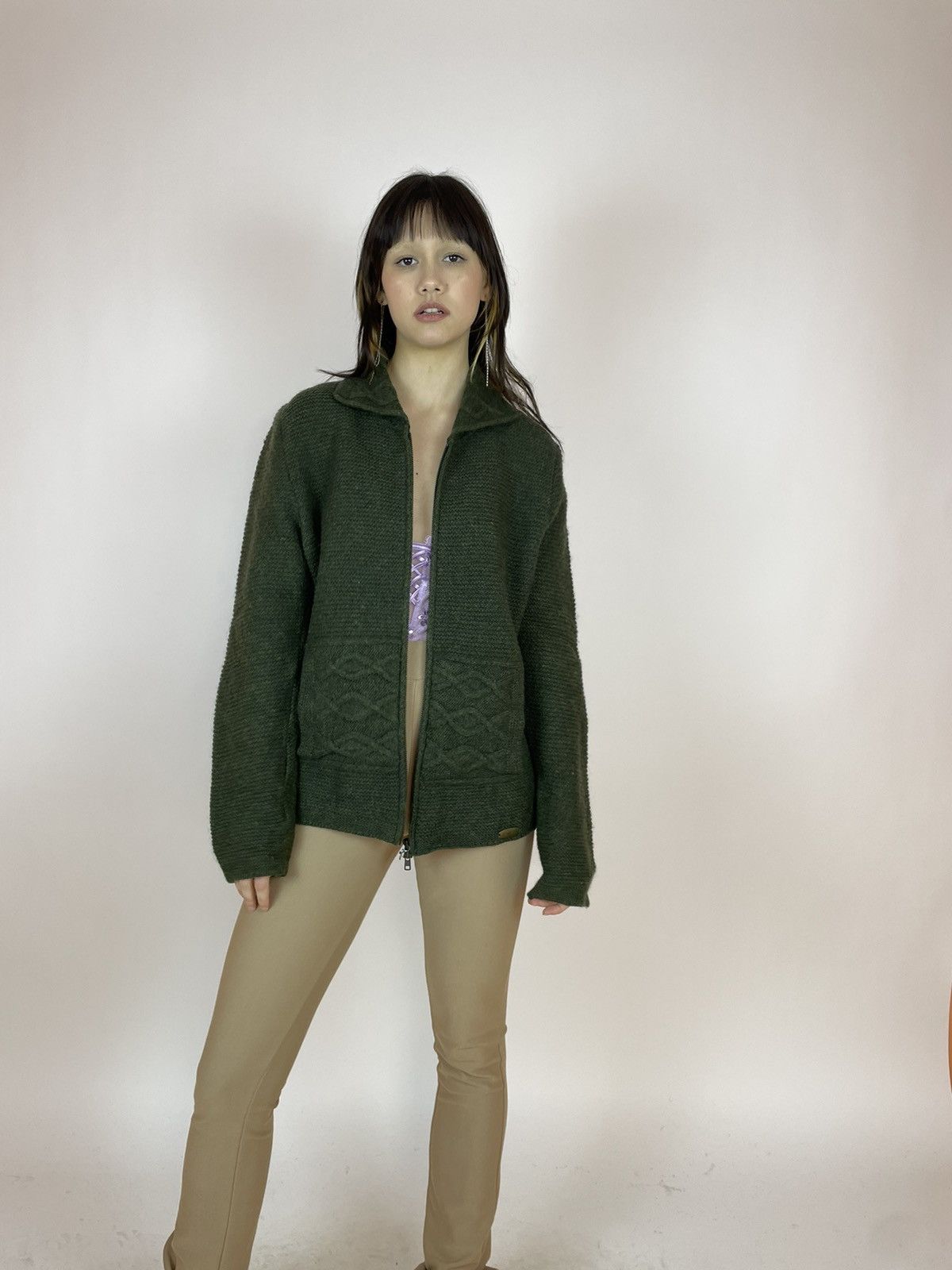 GIESSWEIN × Vintage GIESSWEIN made in Austria Green full zip sweater size 38 Size M / US 6-8 / IT 42-44 - 2 Thumbnail