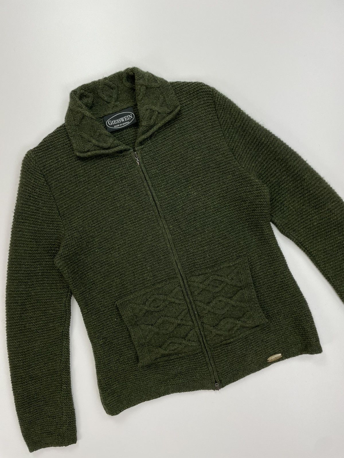 GIESSWEIN × Vintage GIESSWEIN made in Austria Green full zip sweater size 38 Size M / US 6-8 / IT 42-44 - 8 Thumbnail