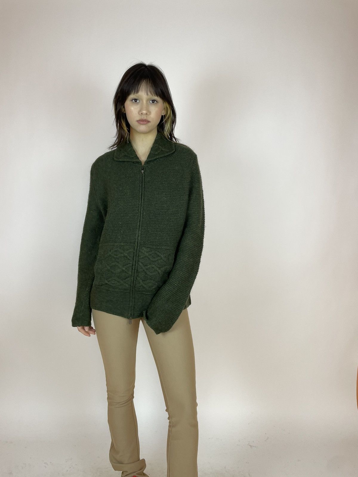 GIESSWEIN × Vintage GIESSWEIN made in Austria Green full zip sweater size 38 Size M / US 6-8 / IT 42-44 - 1 Thumbnail