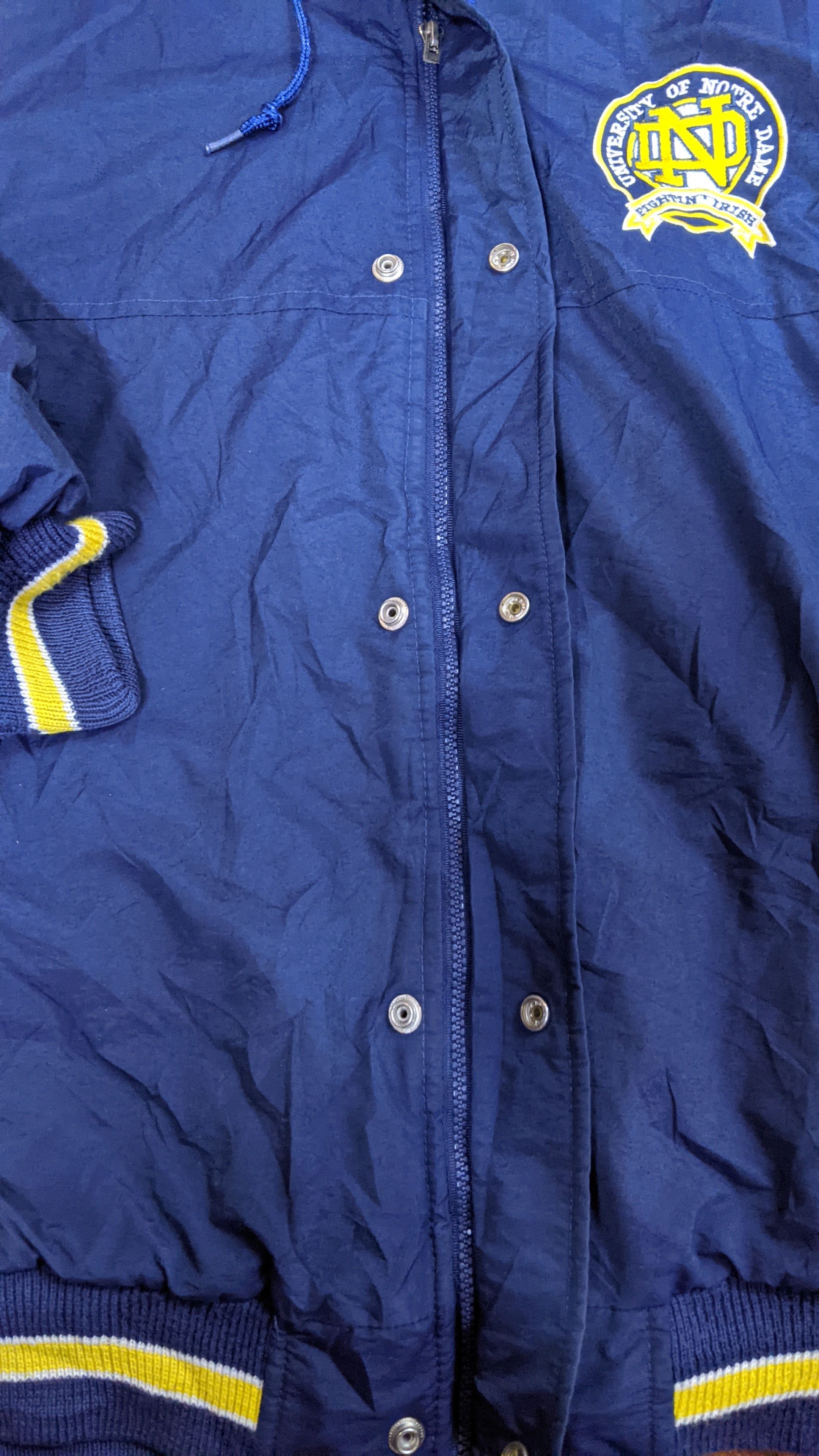 Starter × Vintage 90’s Notre Dame Fighting Irish Starter Pullover NCAA Size US L / EU 52-54 / 3 - 6 Thumbnail