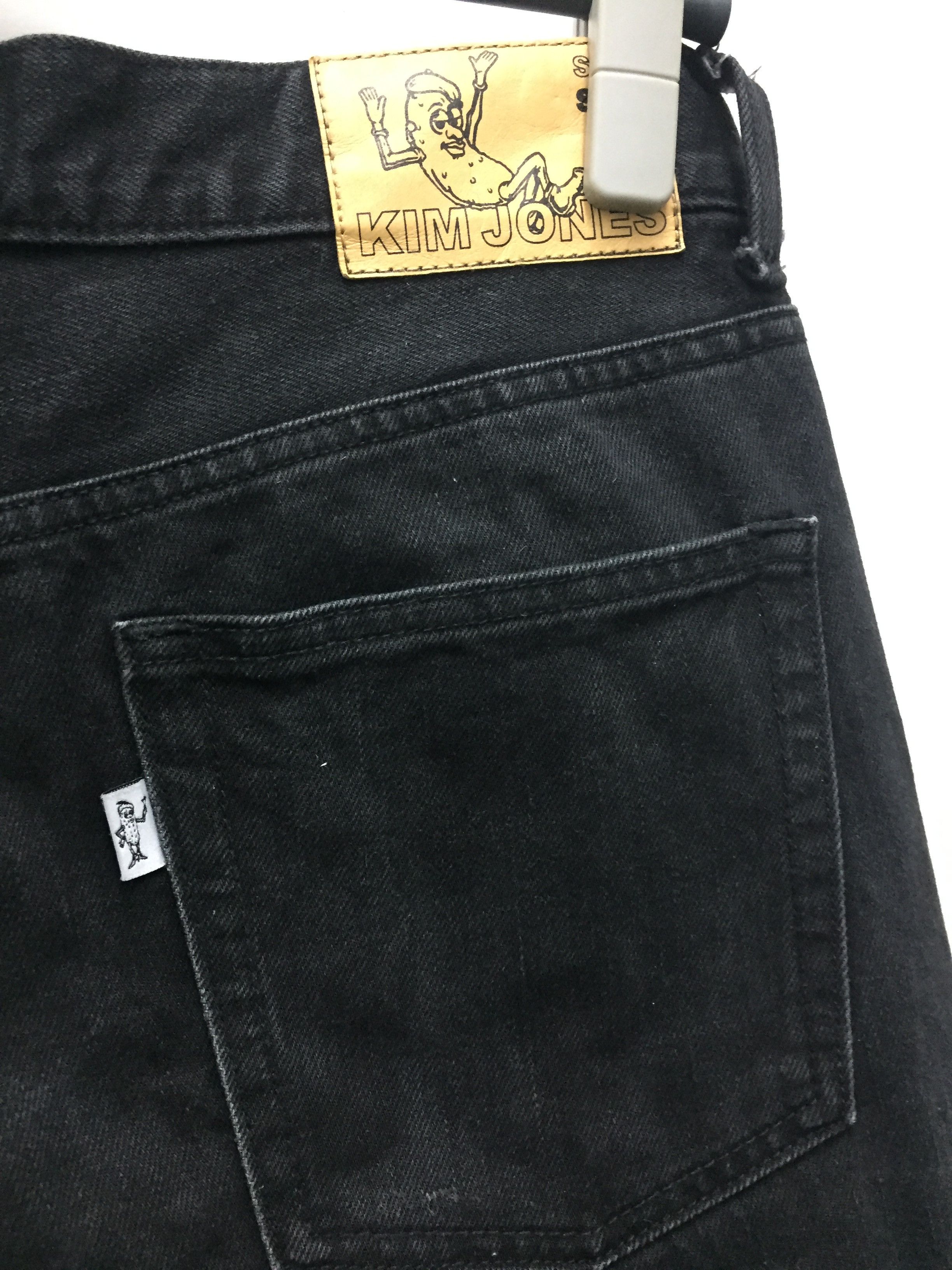 Japanese Brand Kim Jones SS18 Black Denim Pants Size US 29 - 4 Thumbnail
