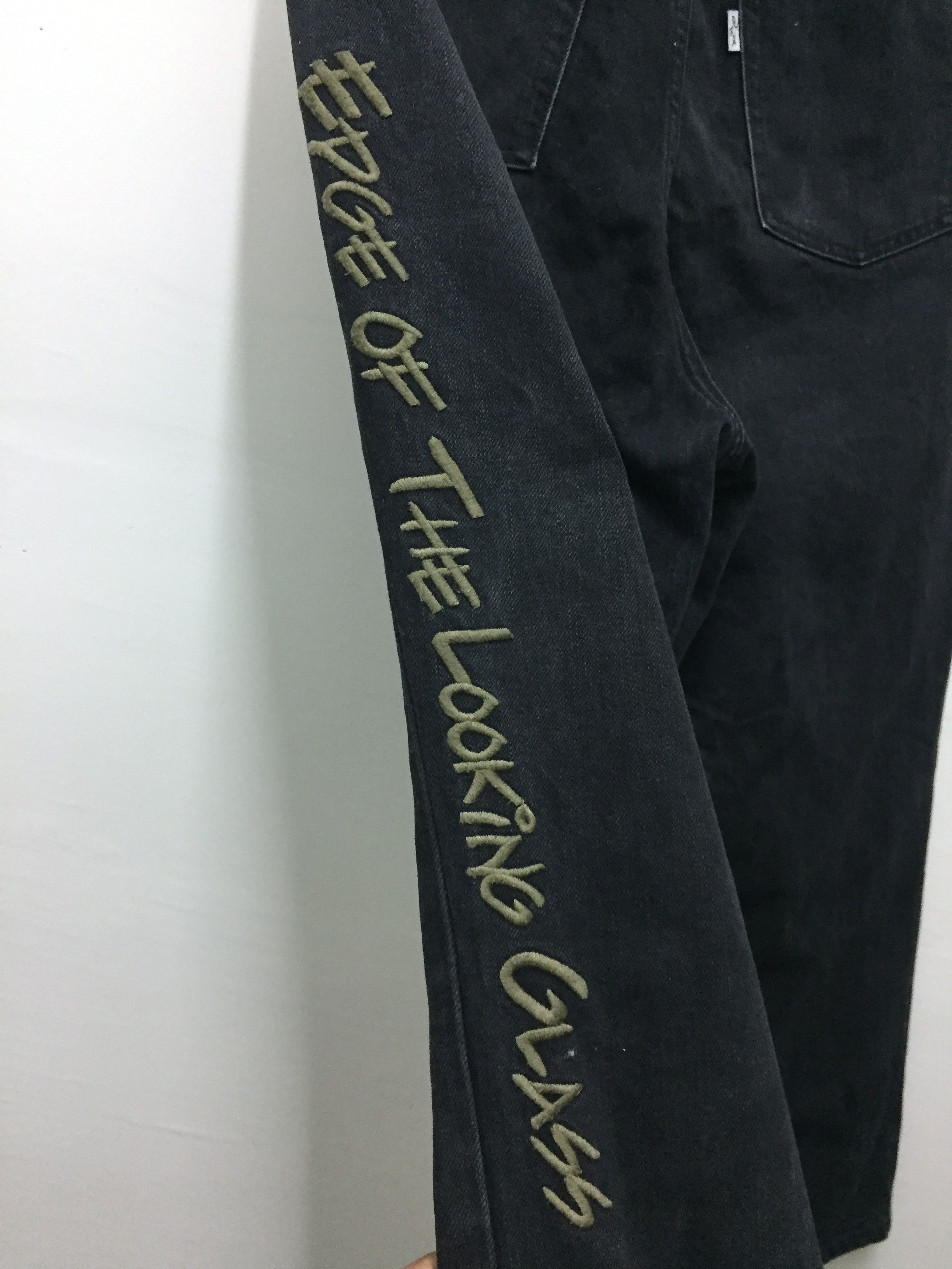 Japanese Brand Kim Jones SS18 Black Denim Pants Size US 29 - 6 Thumbnail