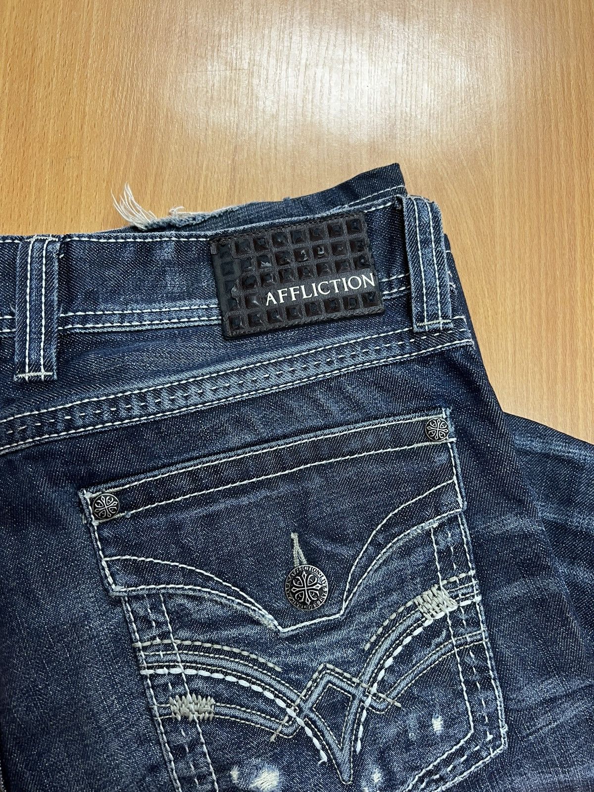 Affliction × Streetwear × True Religion 🪦RARE DISTRESSED AFFLICTION LOS ...