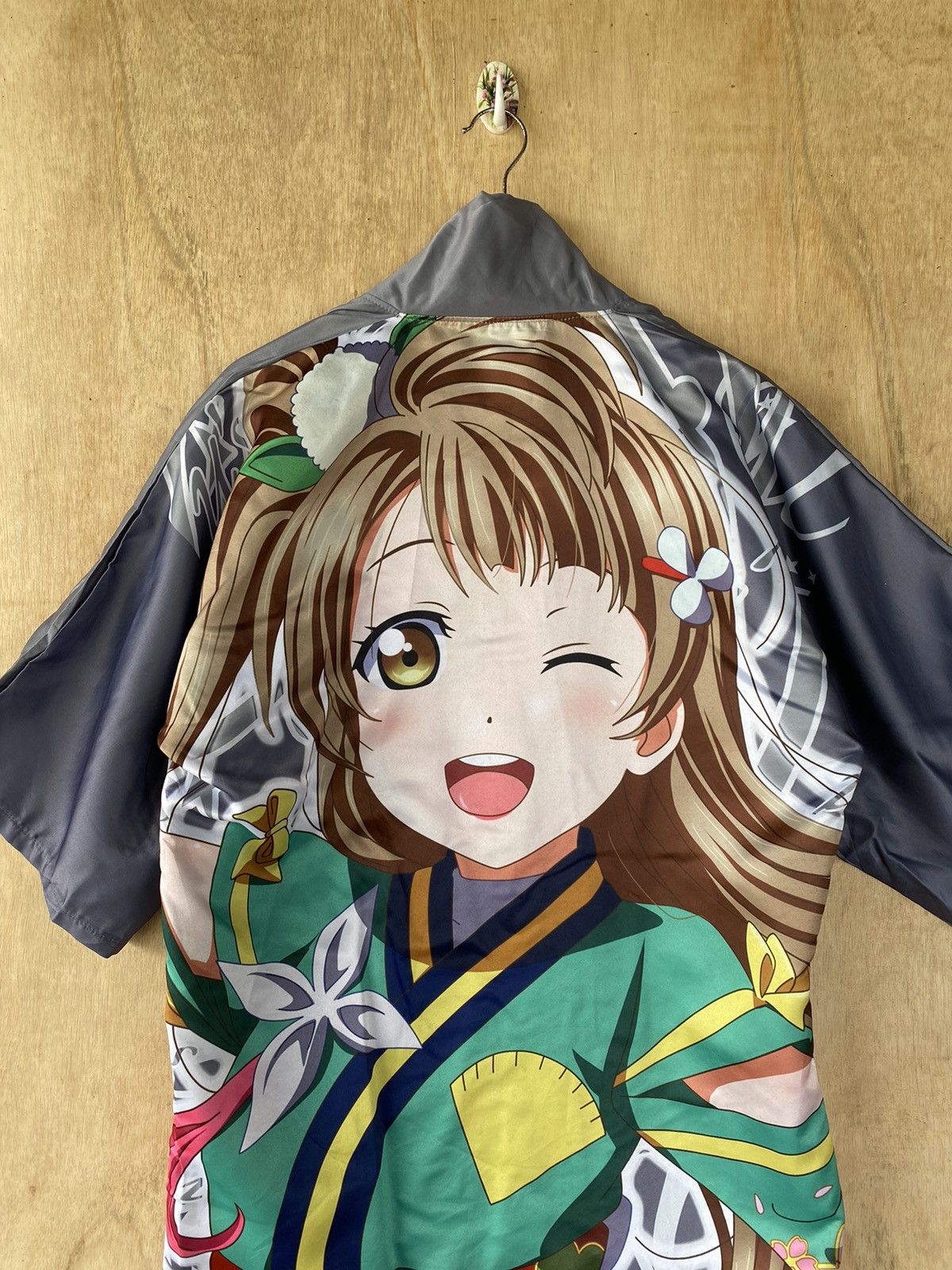 Anime × Japanese Brand Anime Kimono Jacket with Character Print - Colorful Design Size US L / EU 52-54 / 3 - 5 Thumbnail