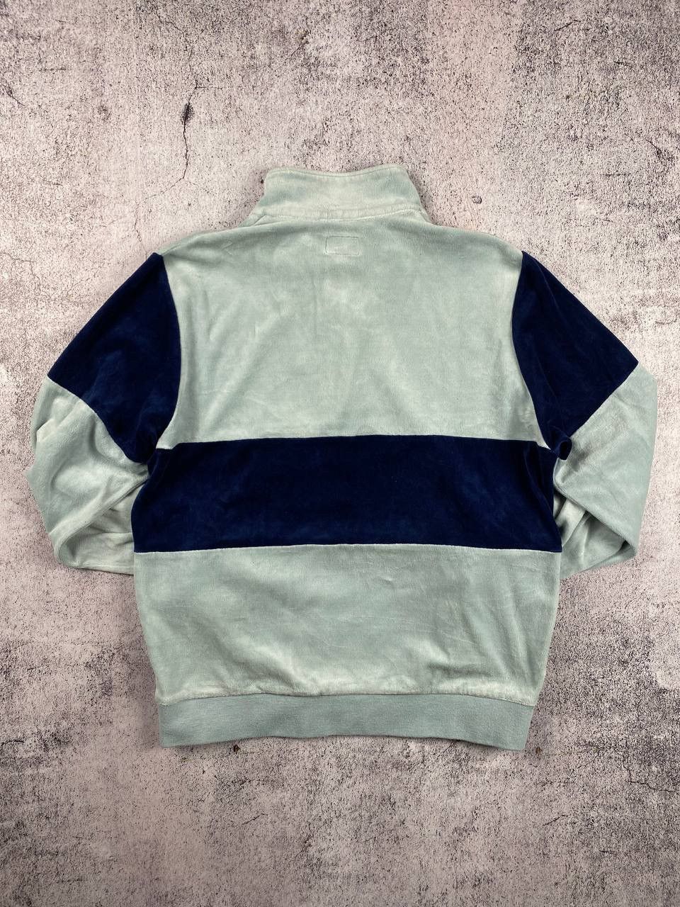 Supreme Vintage SUPREME Velour 1/4 Zip Pullover Sweater Size US M / EU 48-50 / 2 - 11 Thumbnail