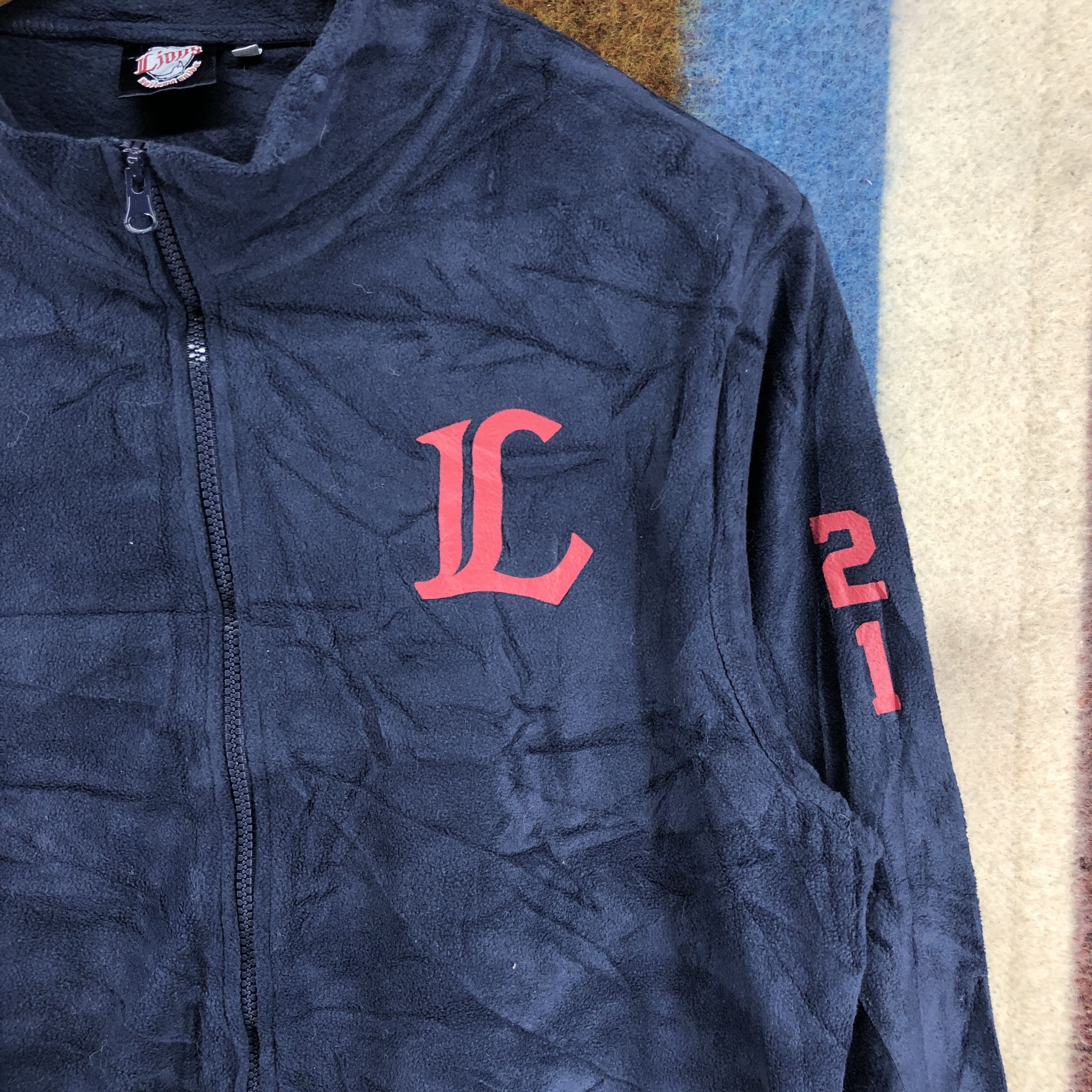 Japanese Brand SAITAMA SEIBU LIONS Baseball Team Zipper Fleece #067/D Size US M / EU 48-50 / 2 - 2 Thumbnail