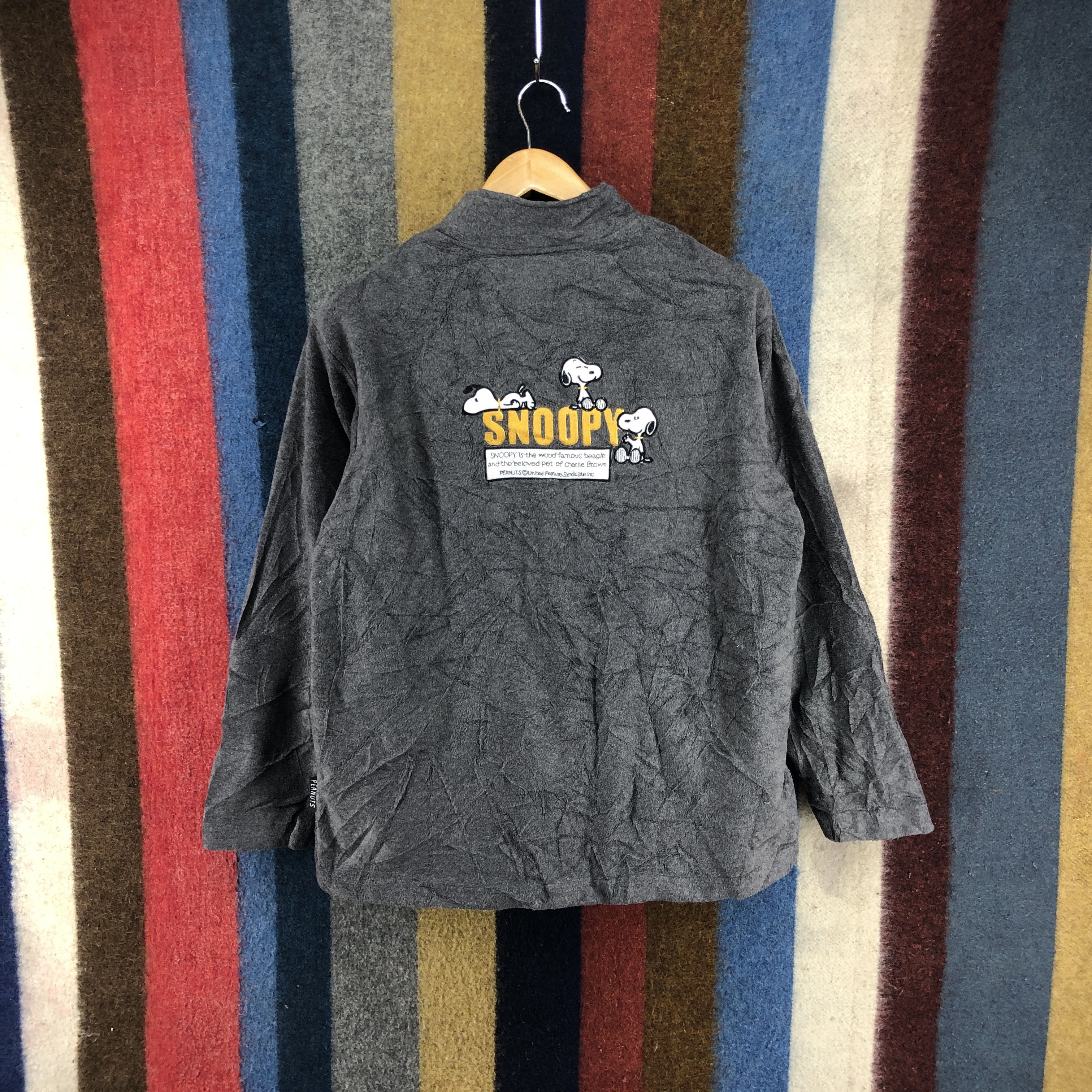 Peanuts PEANUTS SNOOPY Turtle Neck Zipper Fleece #022/B Size US M / EU 48-50 / 2 - 1 Thumbnail
